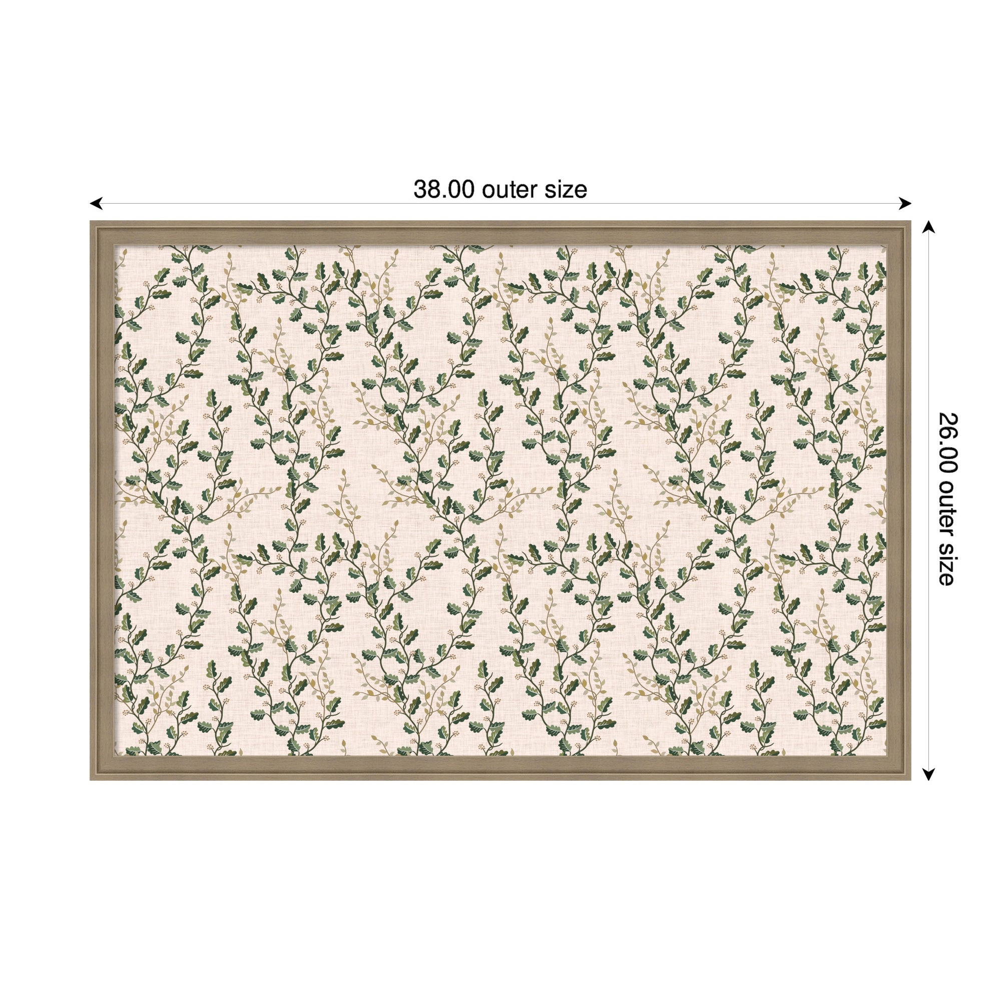 Pinboard 38x26 Florence Light Brown 2