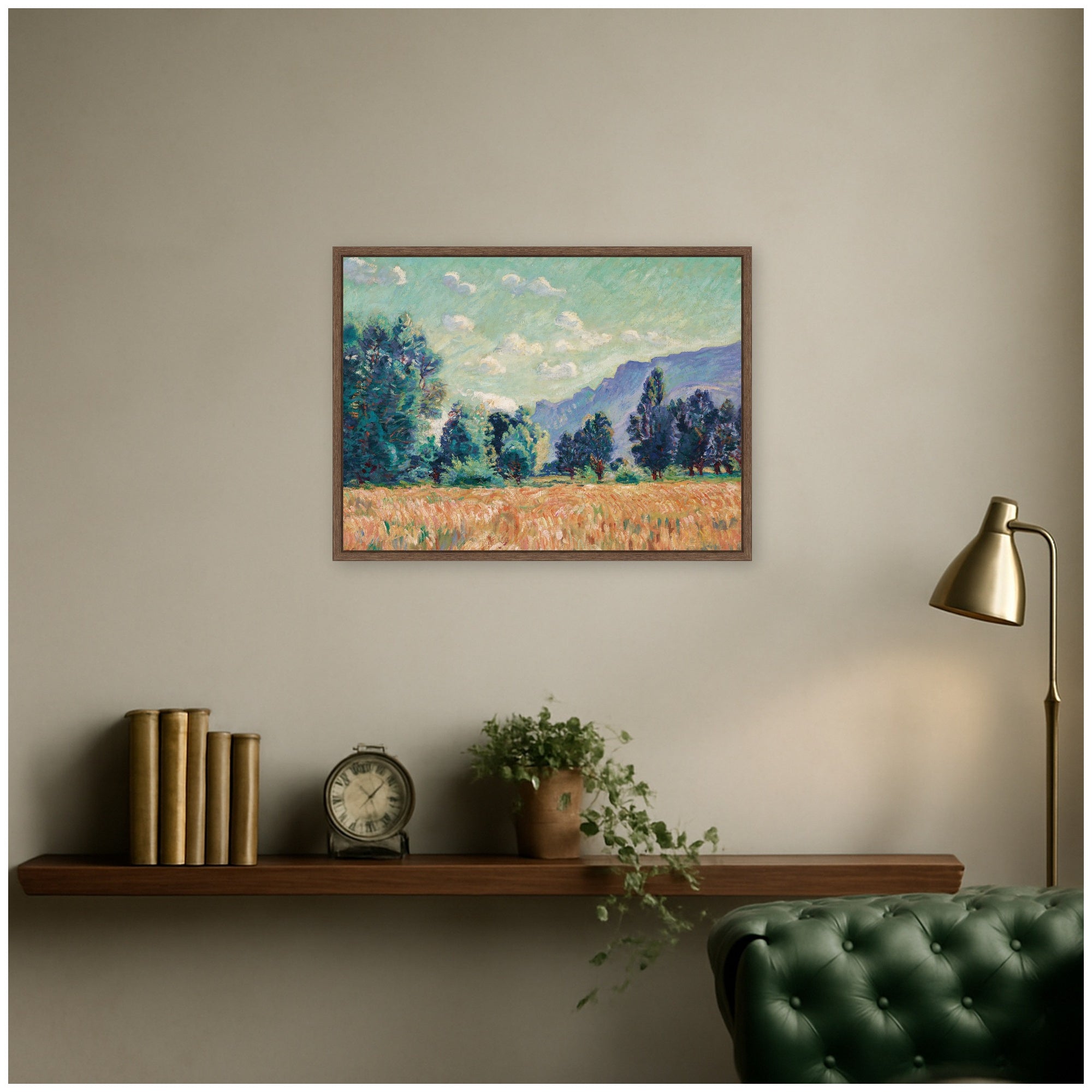 Framed Canvas 24x18 Sylvie Walnut 5