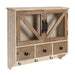 Cabinet Rustic Brown White 21x6x20 1