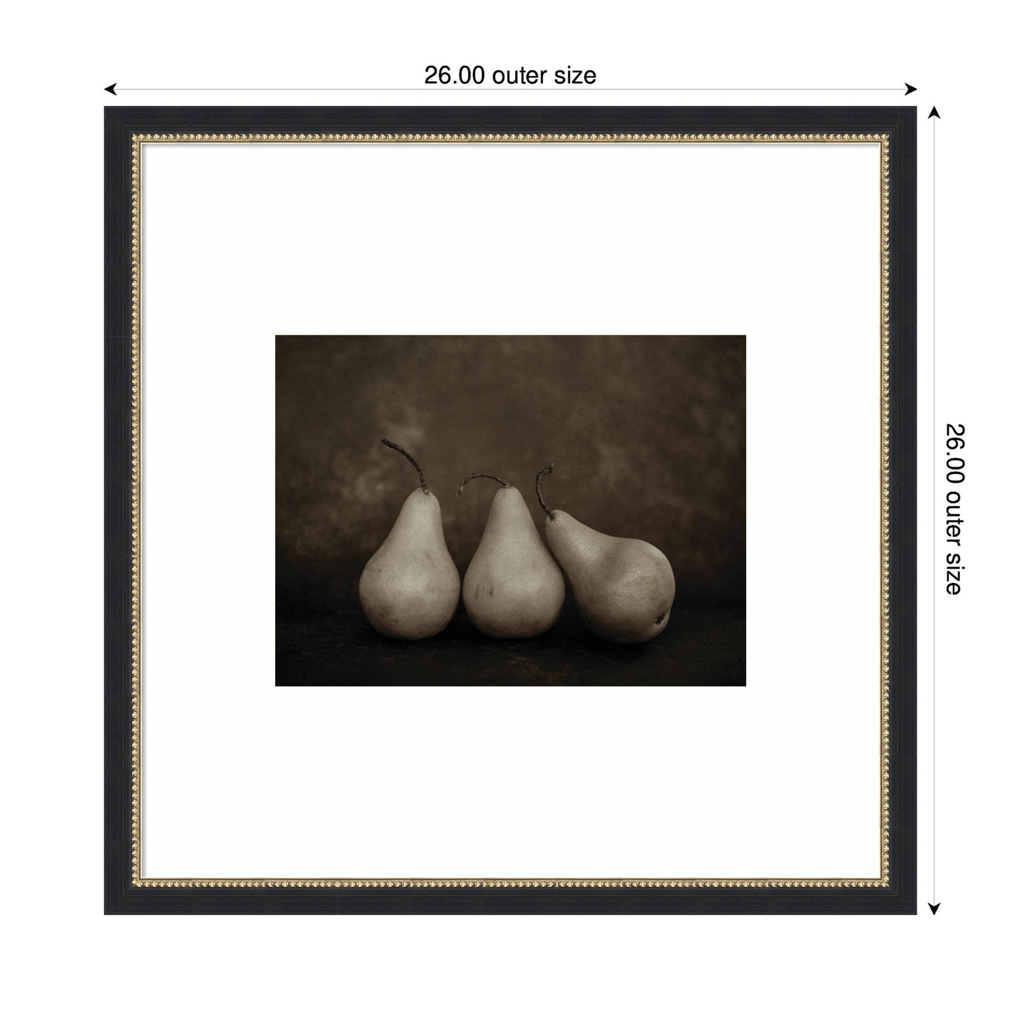 Framed Art 26x26 Belmont Black 2