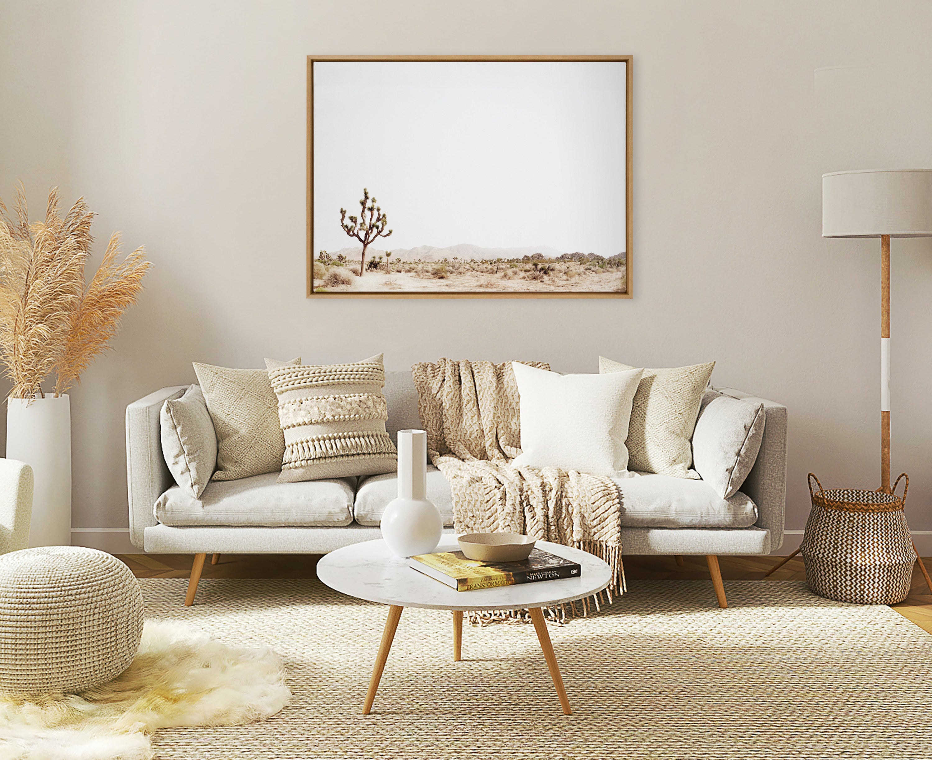 Framed Canvas Sylvie Natural 31.5x41.5 5