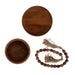 Decorative Accessory Set Walnut Brown 3 Piece 5