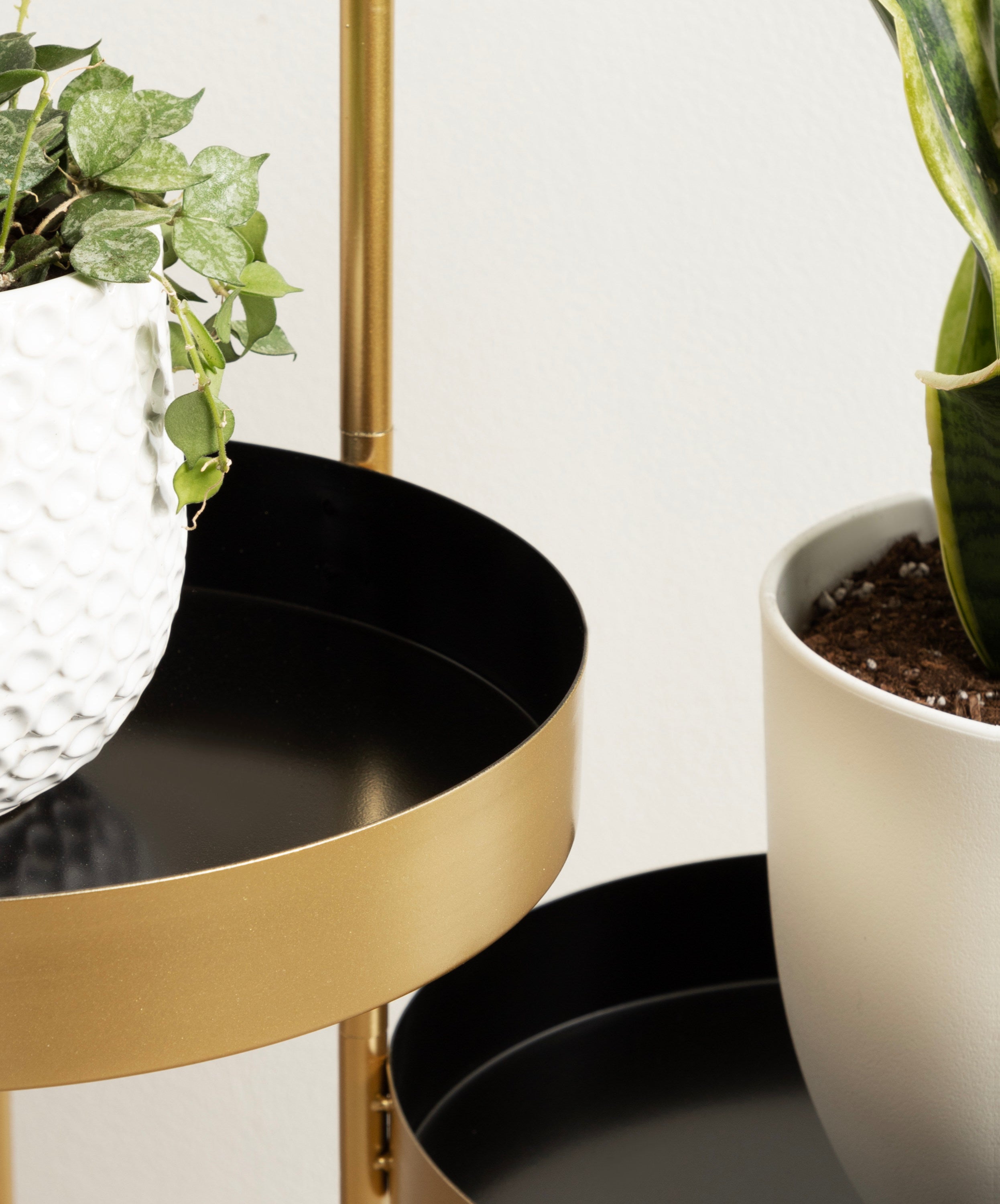 Plant Stand Black Gold 16x21x30 6