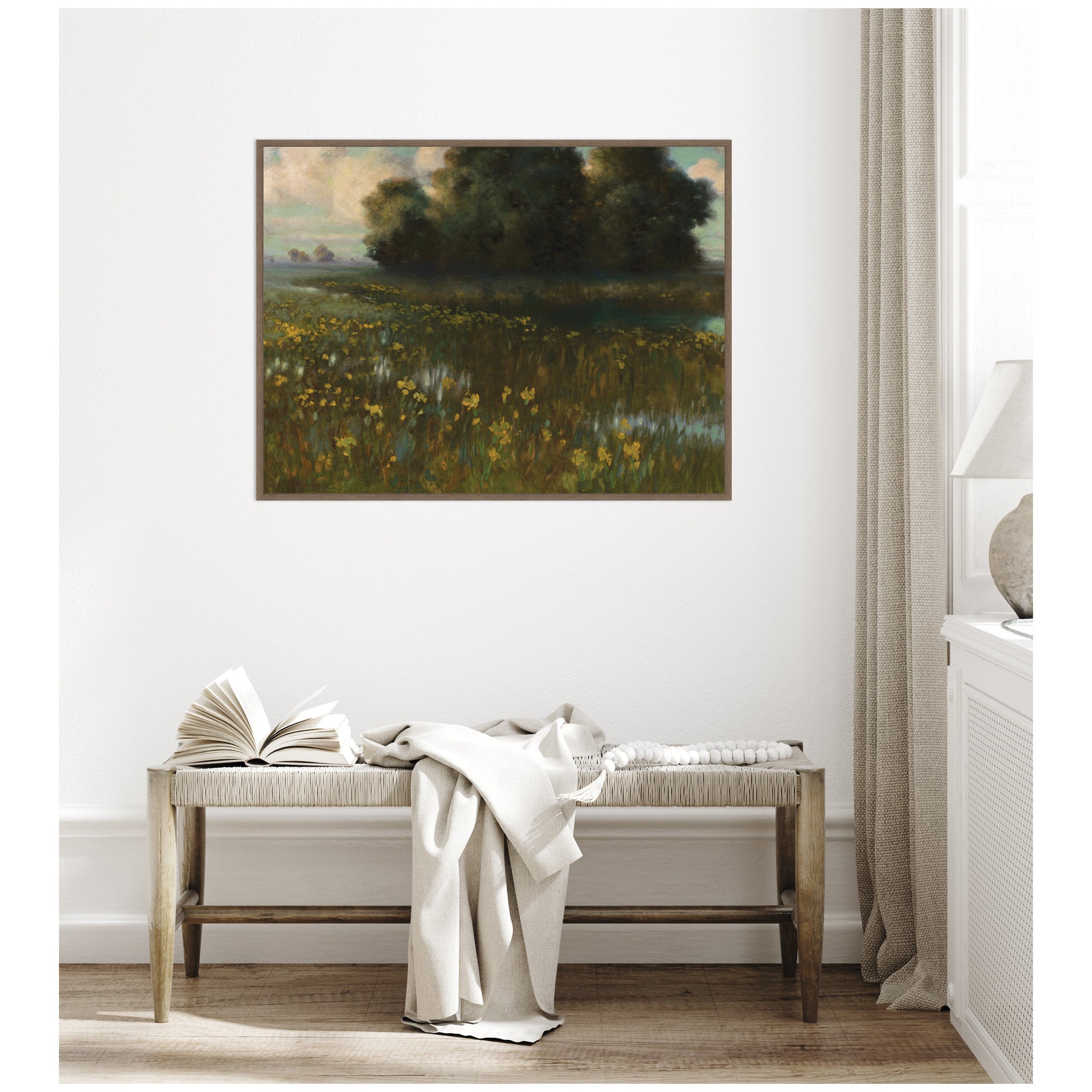 Framed Canvas 42 x 32 Sylvie Walnut 7
