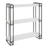 Lintz Wood and Metal Floating Wall Shelves