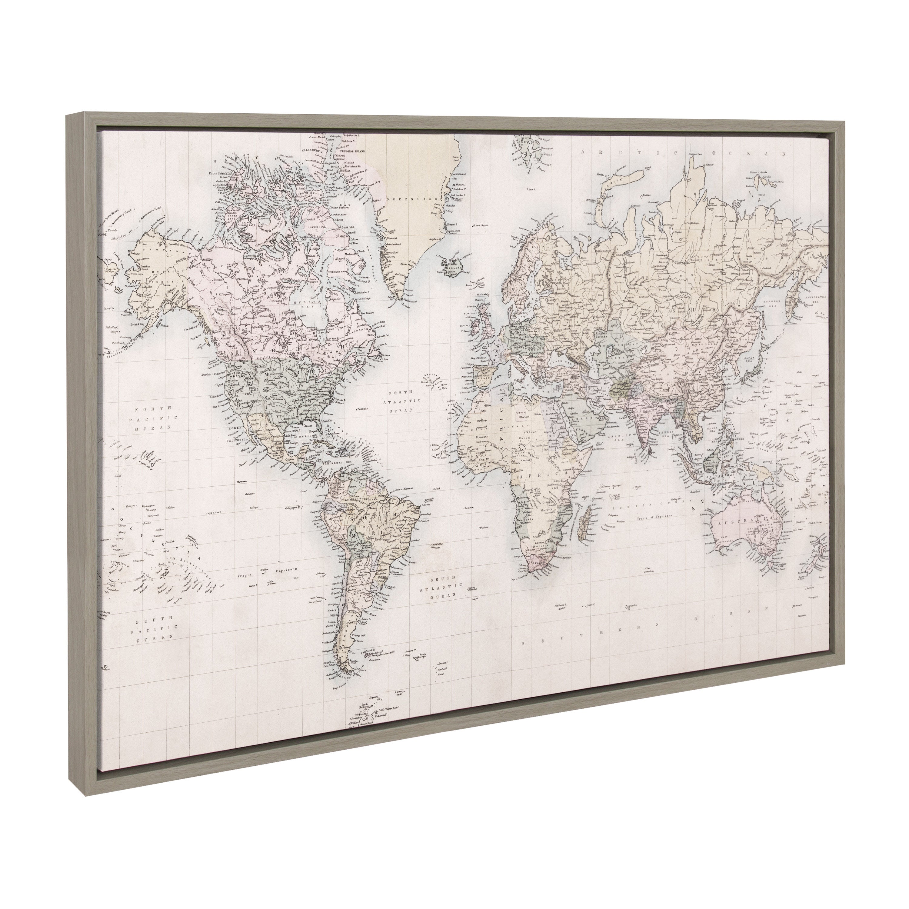 Framed Canvas Sylvie Graywash 23x33 2