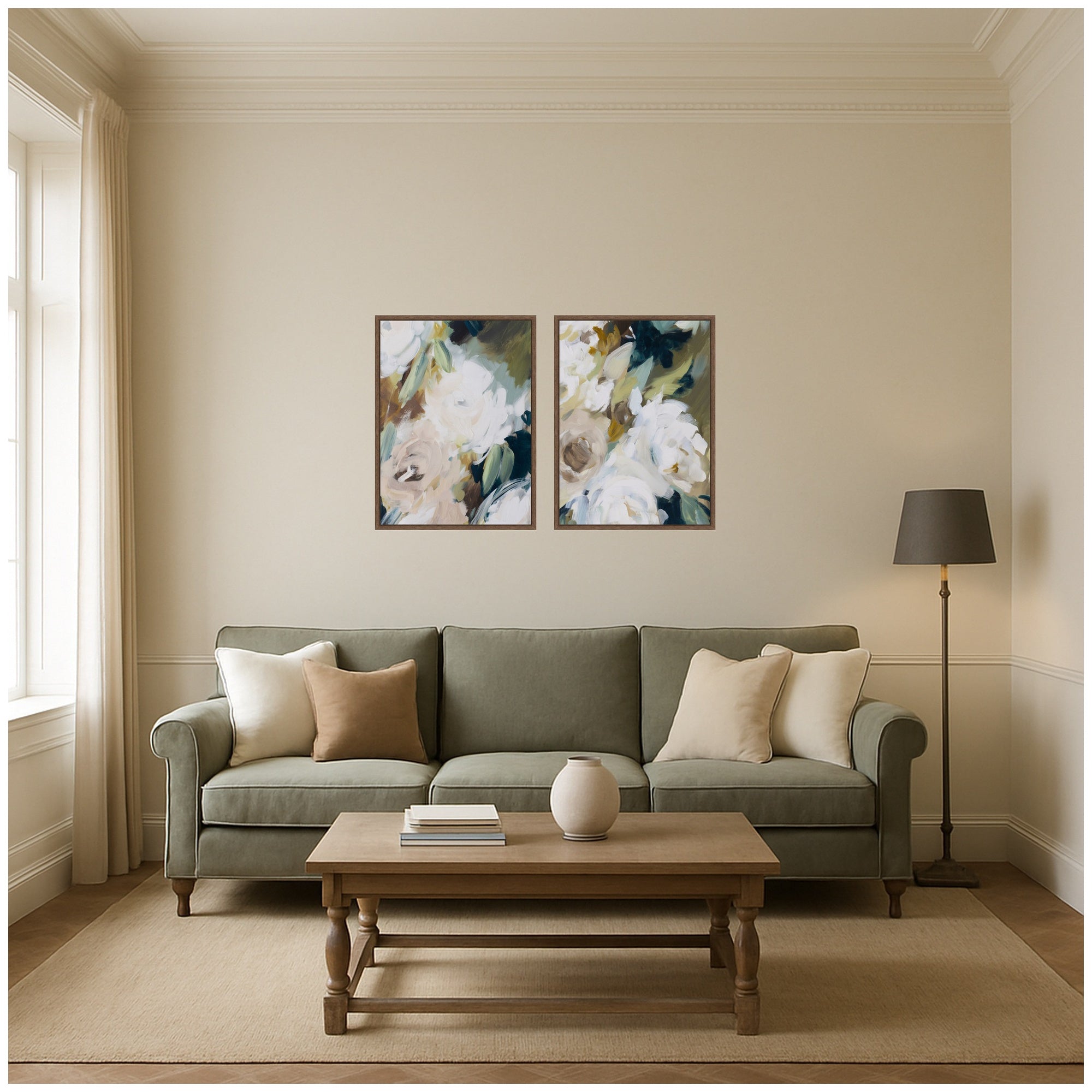 Art Set 2 Piece Set 18x24 Sylvie Walnut 6