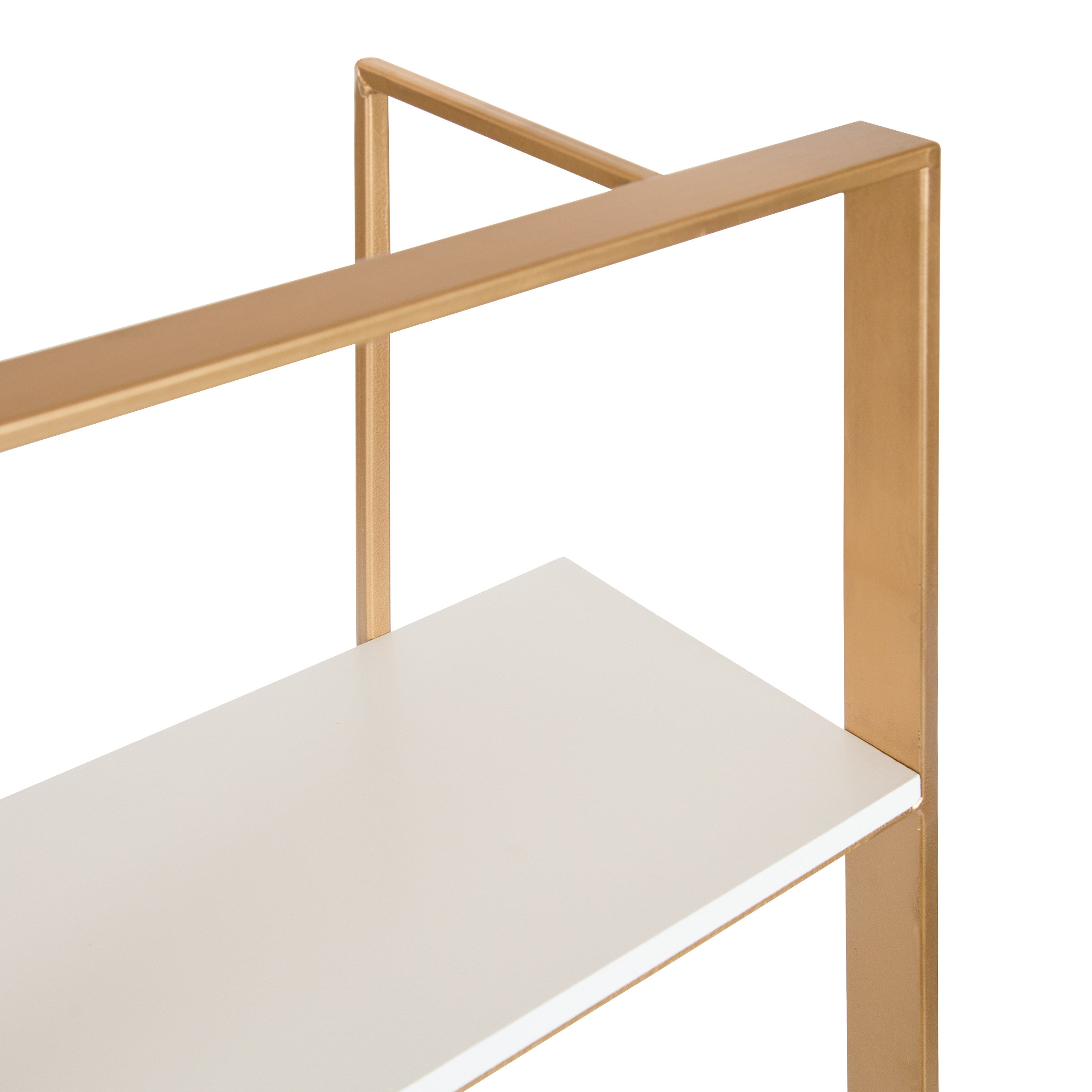 Accent Shelf 15x32 White Gold 5