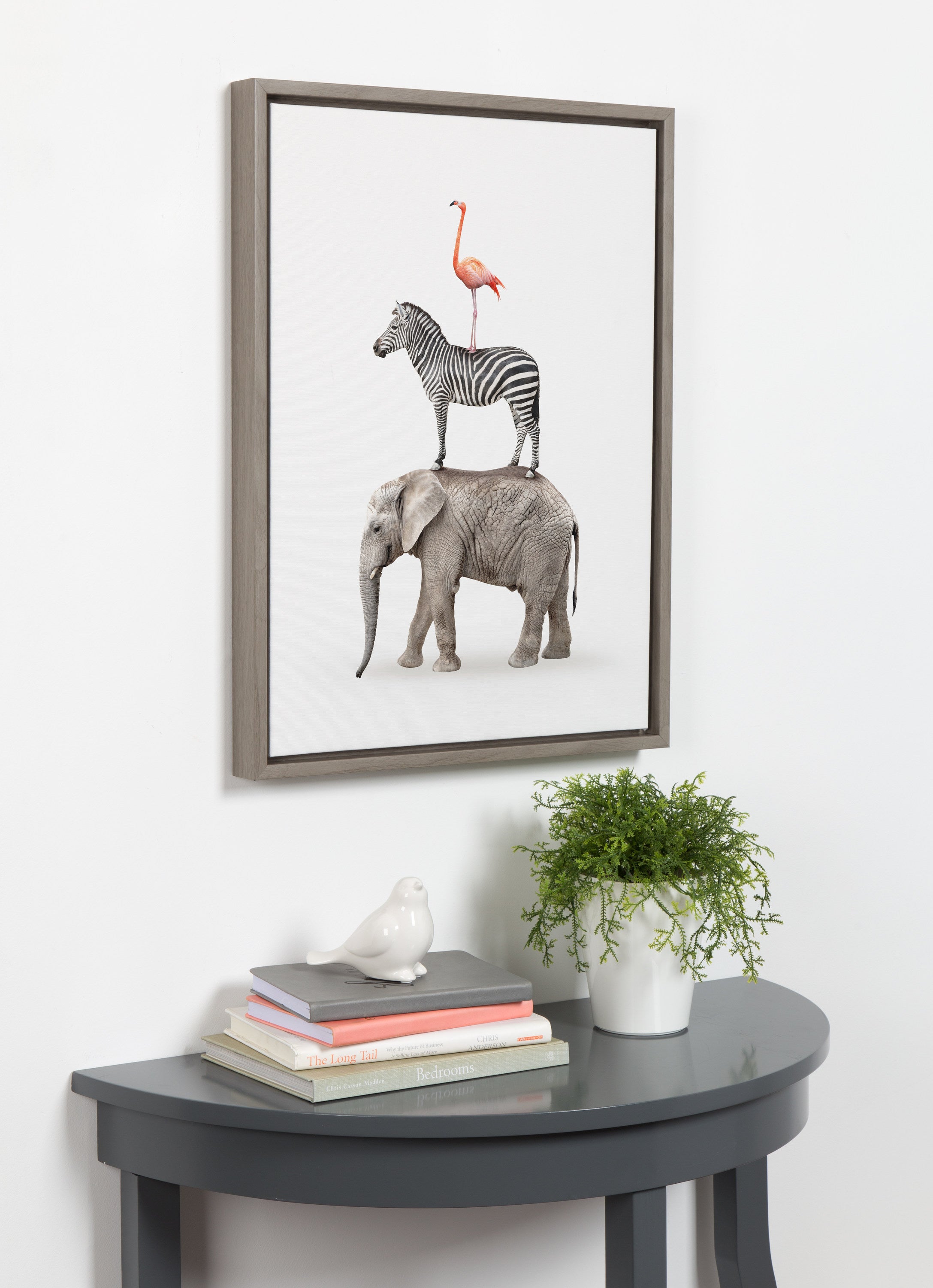 Framed Canvas Sylvie Graywash 18x24 5
