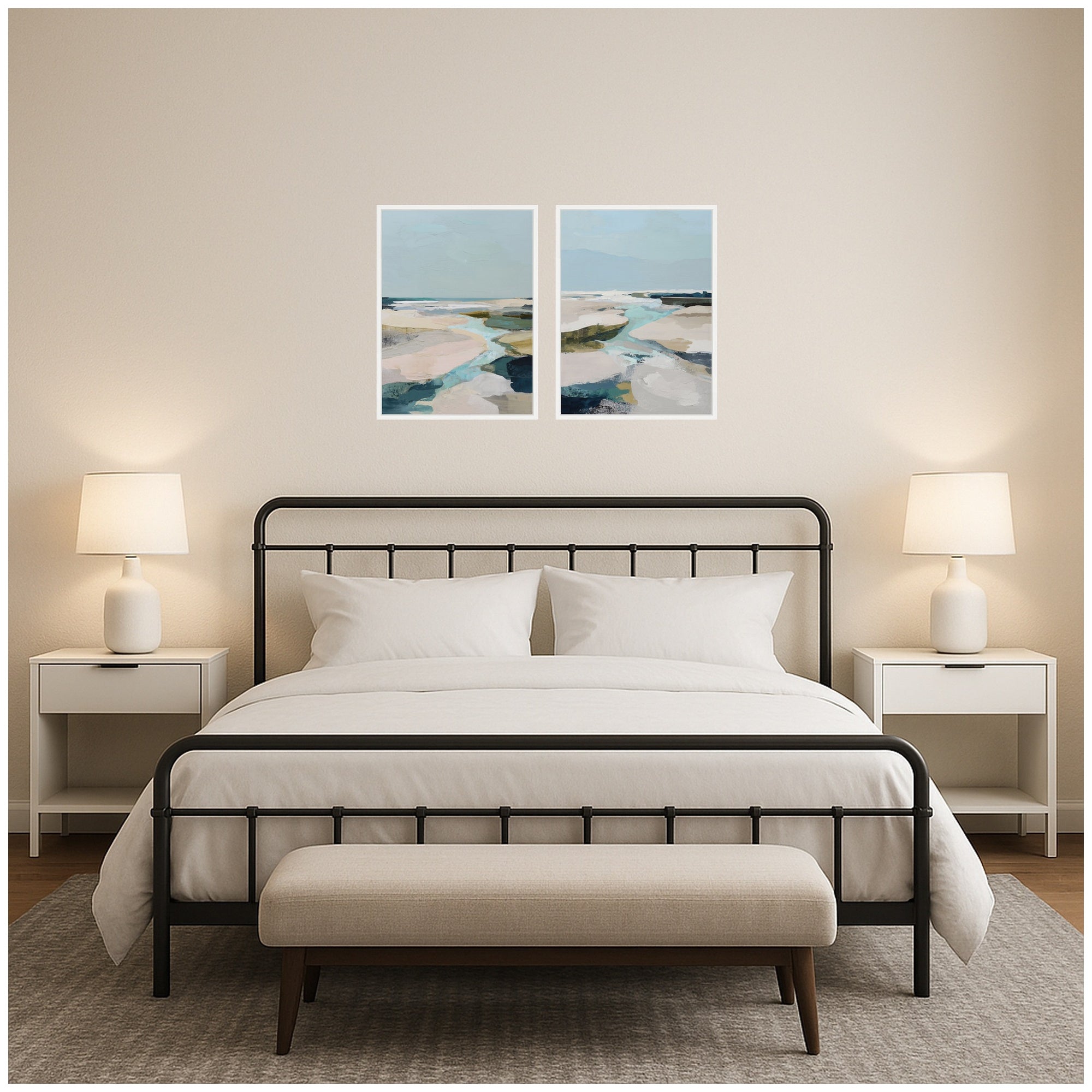 Art Set 2 Piece Set 18x24 Sylvie White 6