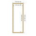 Dry Erase Board Florence Gold 14x38 2