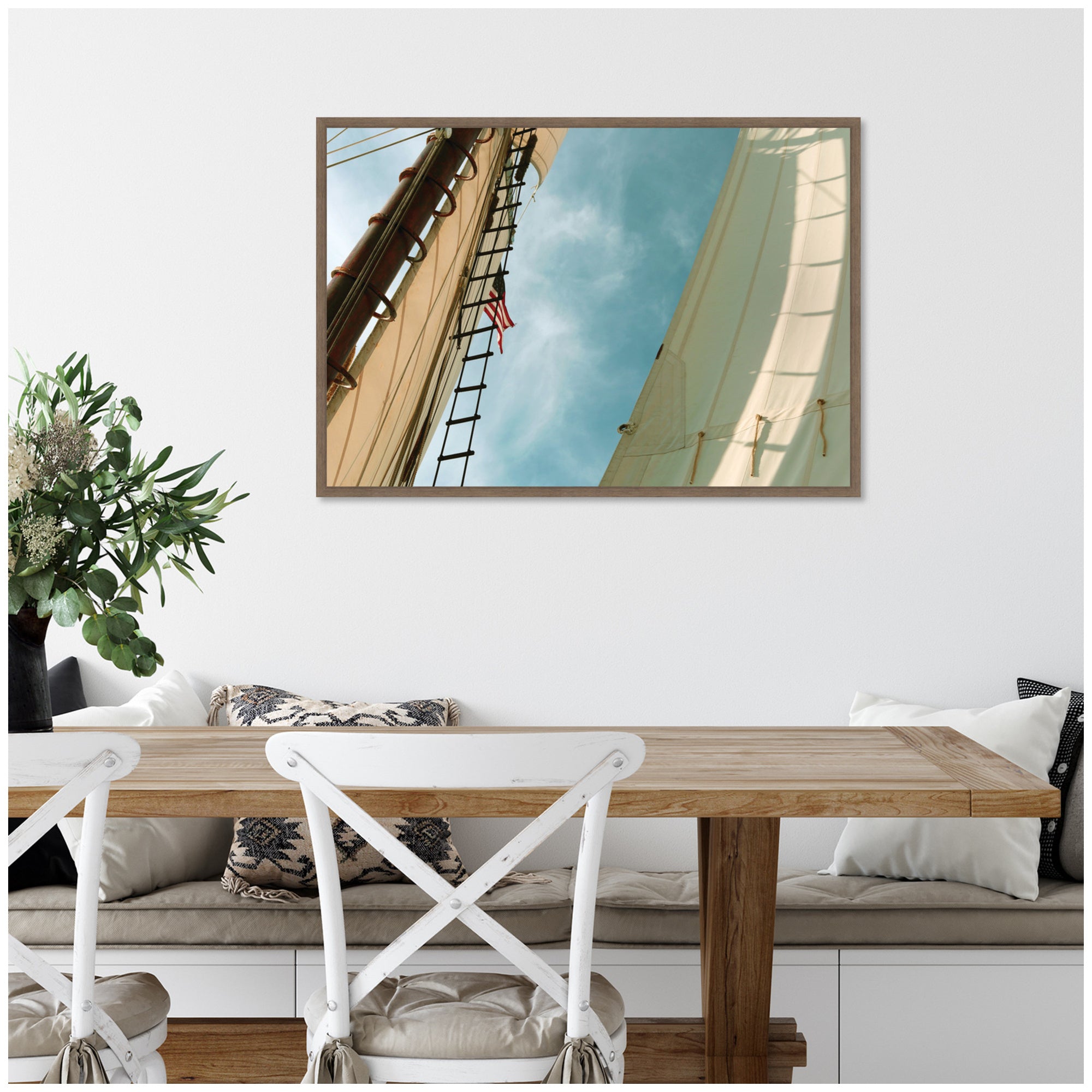 Framed Canvas 33 x 23 Sylvie Walnut 5