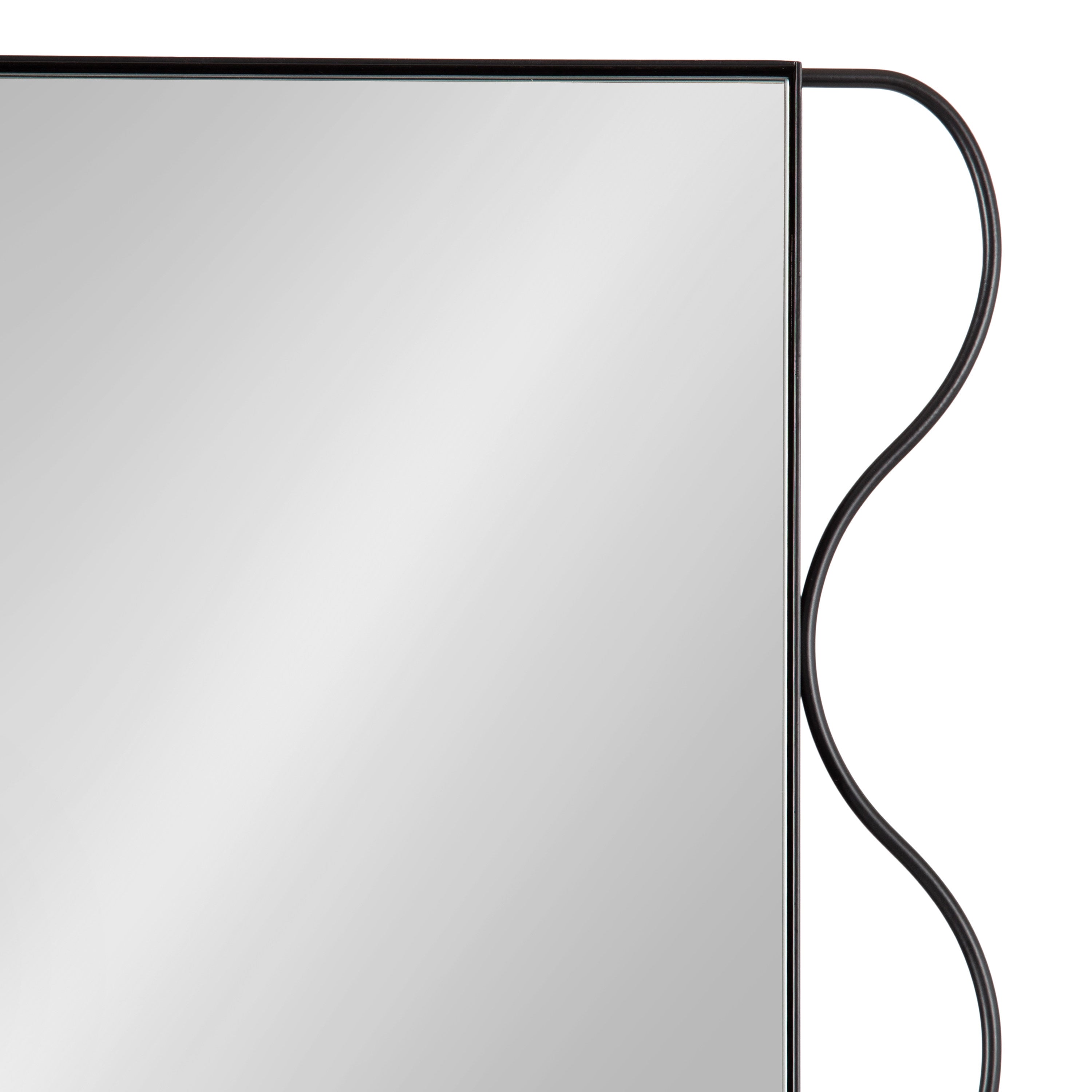 Wriggle Wavy Wall Mirror Metal