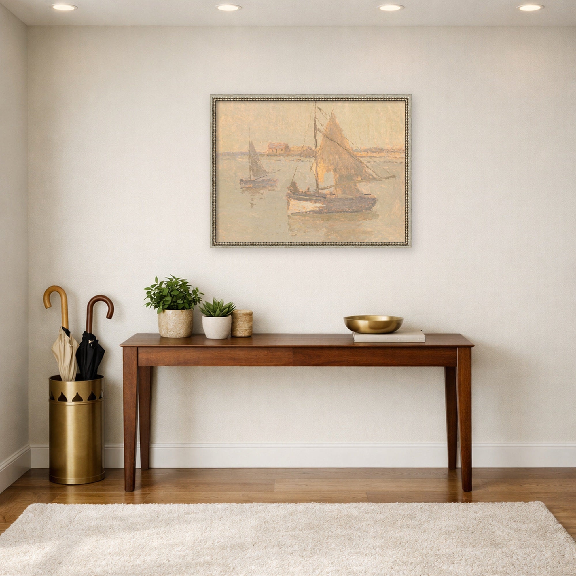 Mounted Canvas 38x29 Castellan Silver 6
