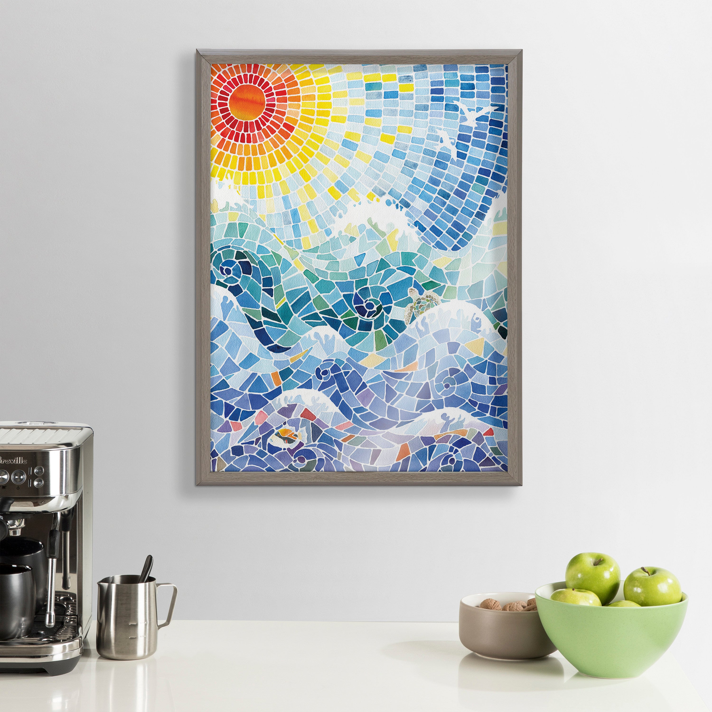 Blake It’s a Beautiful Life Framed Printed Glass by Janet Meinke-Lau