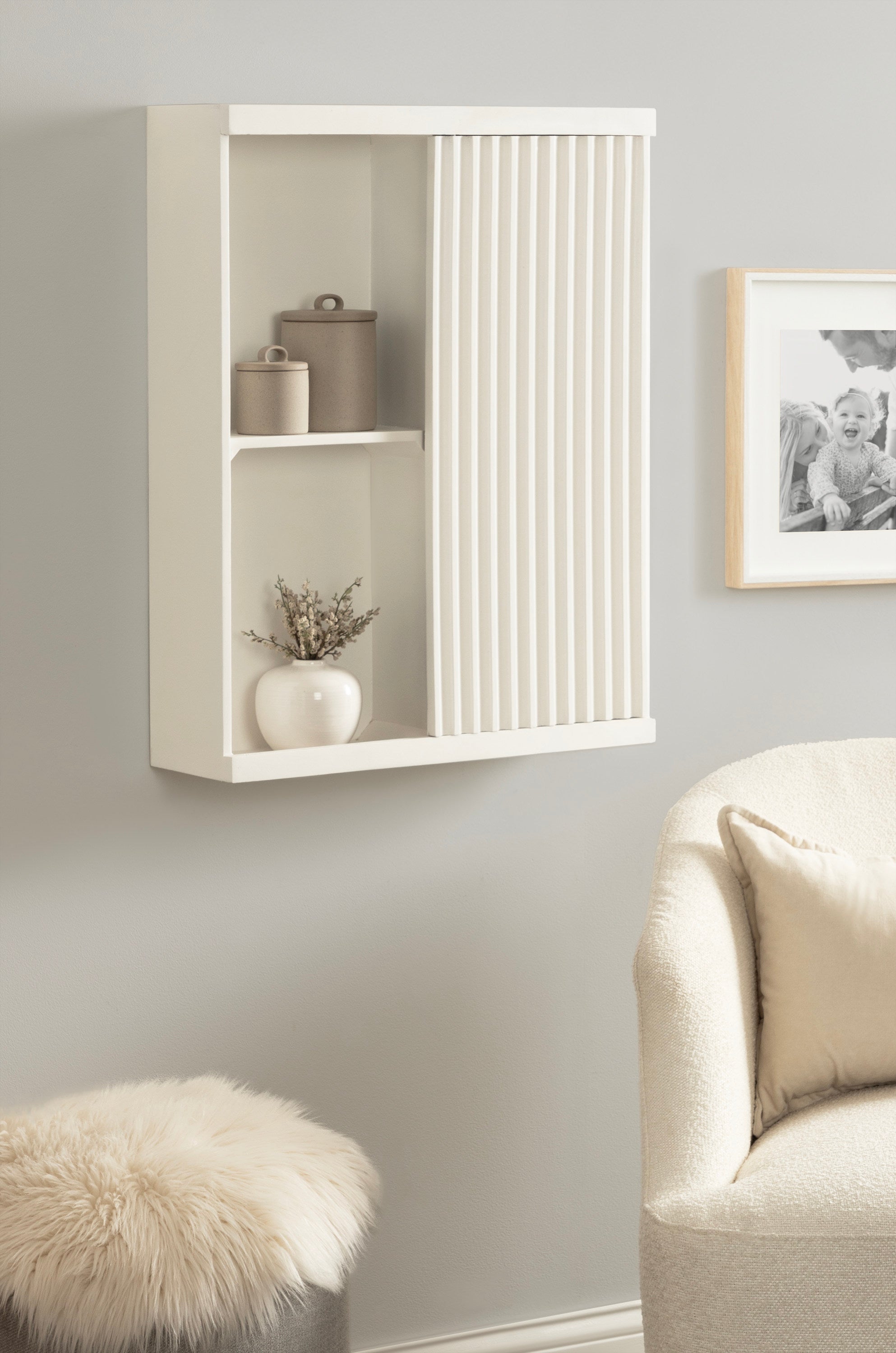 Furrow Tall Wall Cabinet