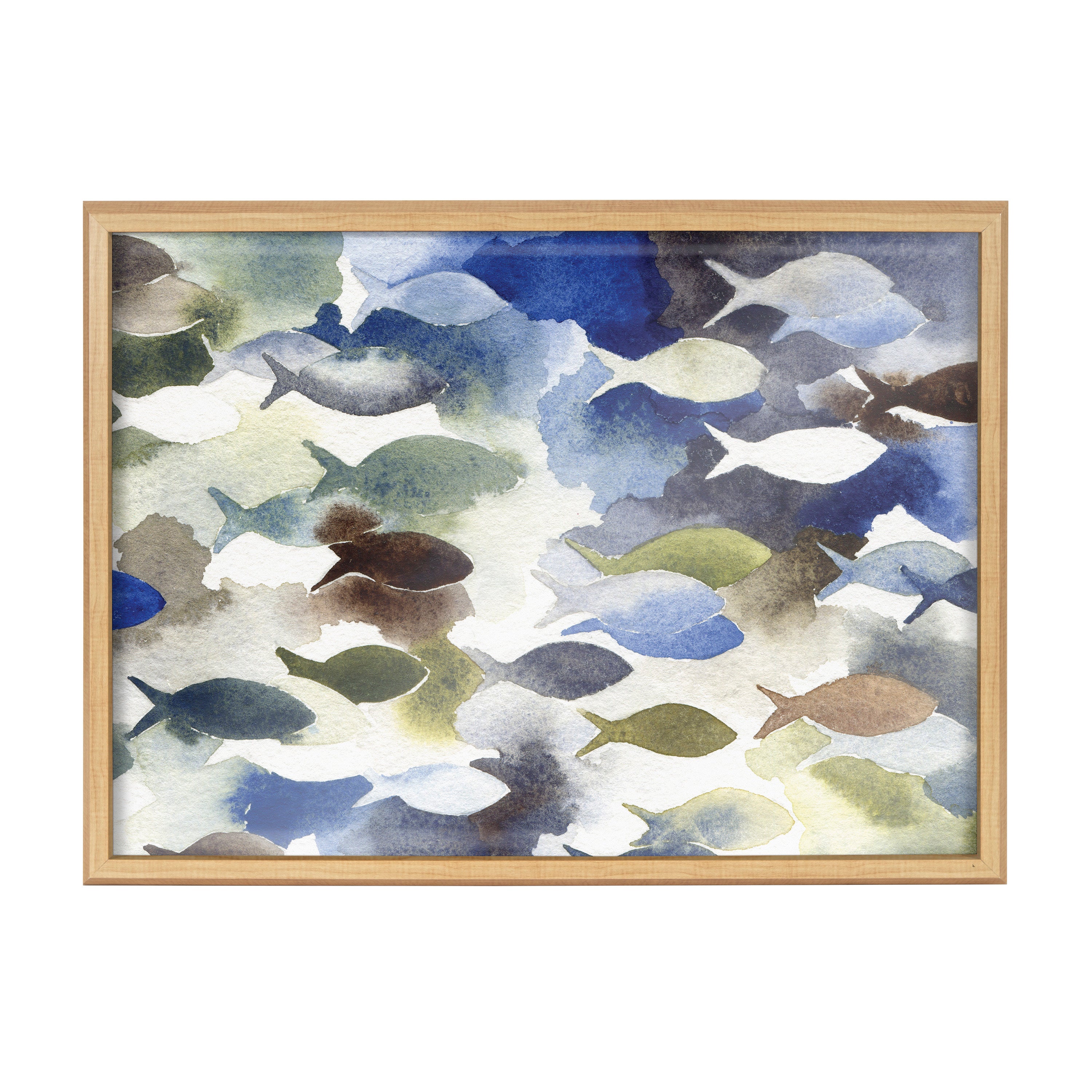Blake Concurrent Framed Printed Glass by Janet Meinke-Lau
