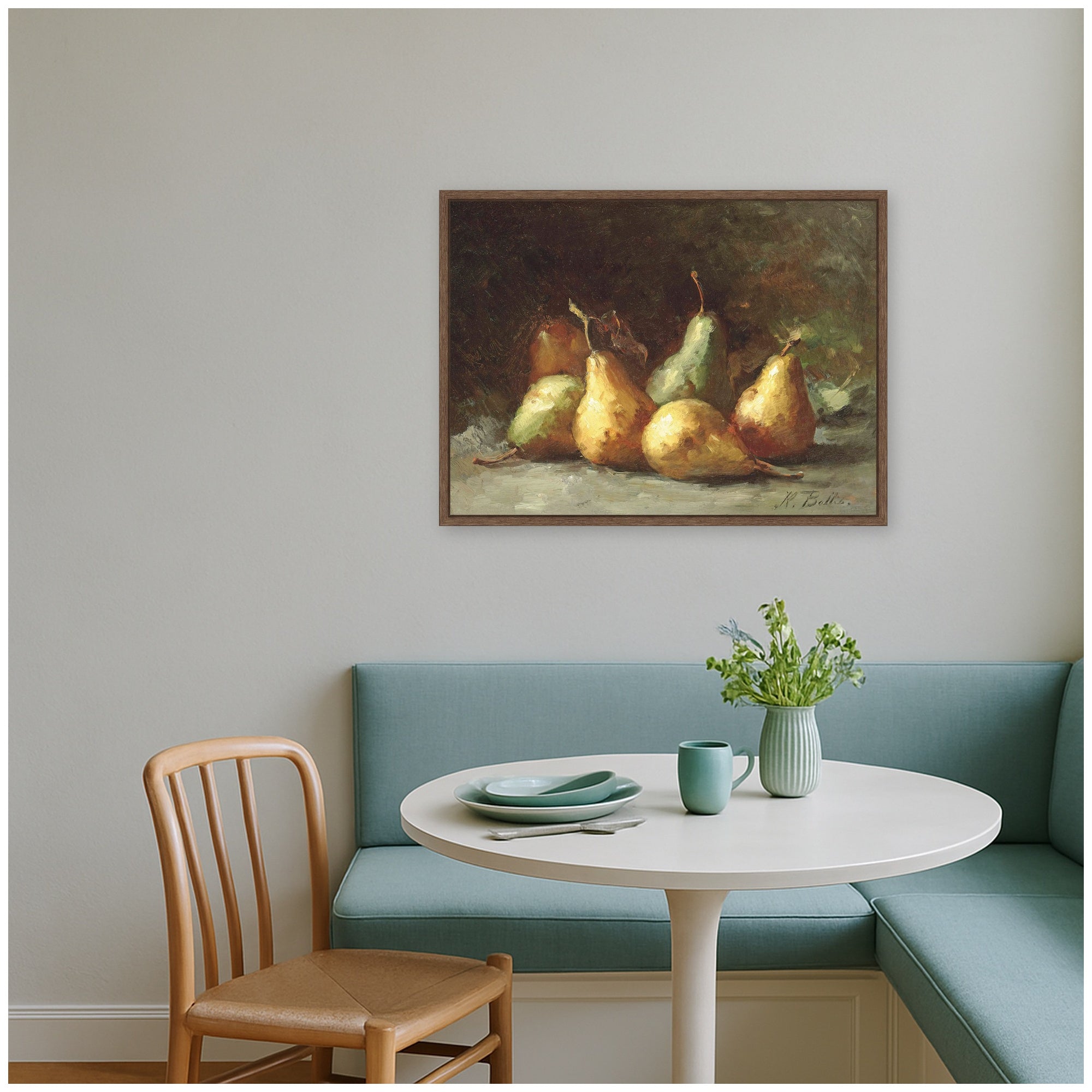 Framed Canvas 24x18 Sylvie Walnut 6
