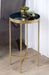 Tea Table Gold Navy Blue 14x14x26 7
