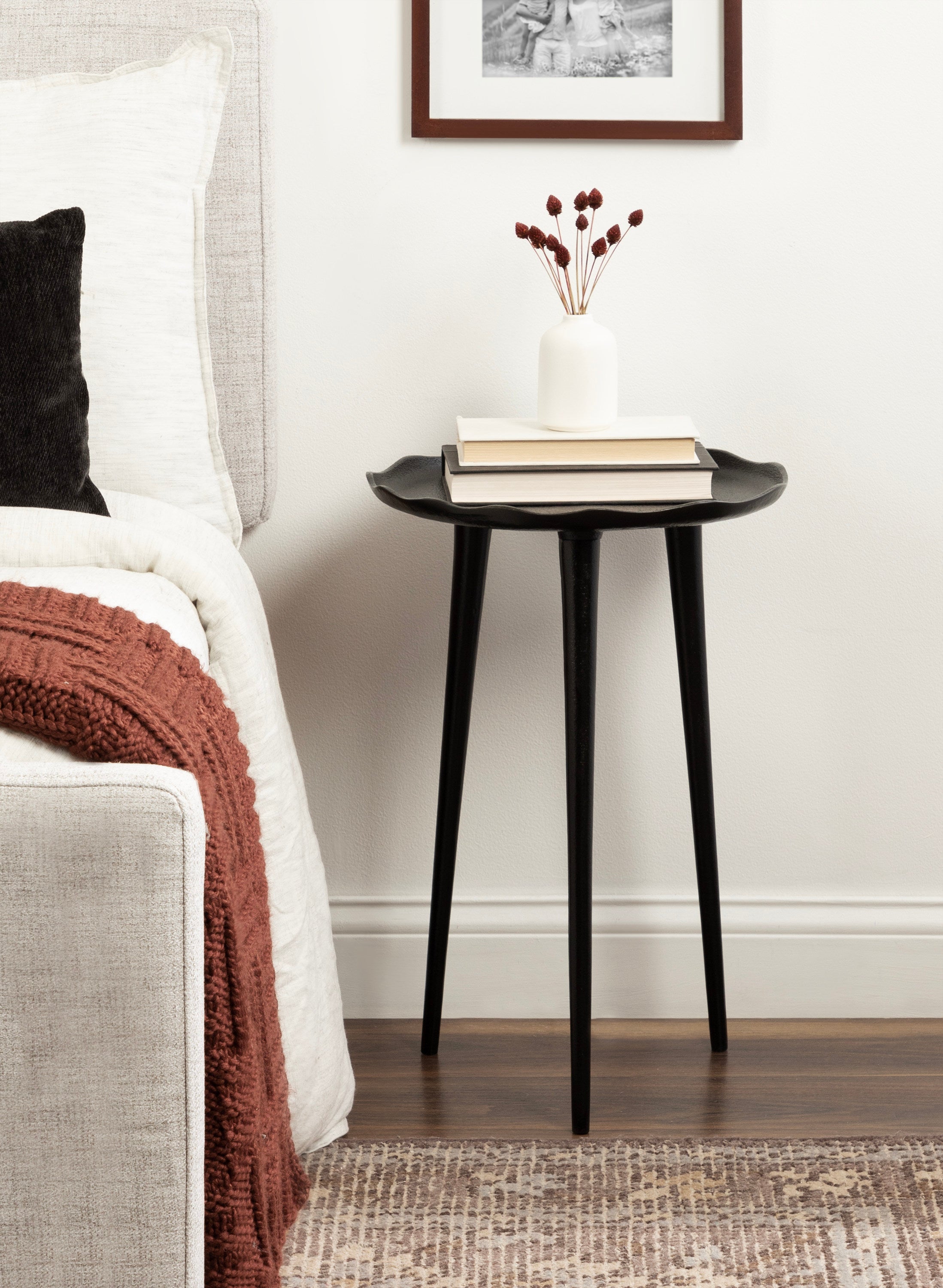 Side Table Black 15x15x22 6