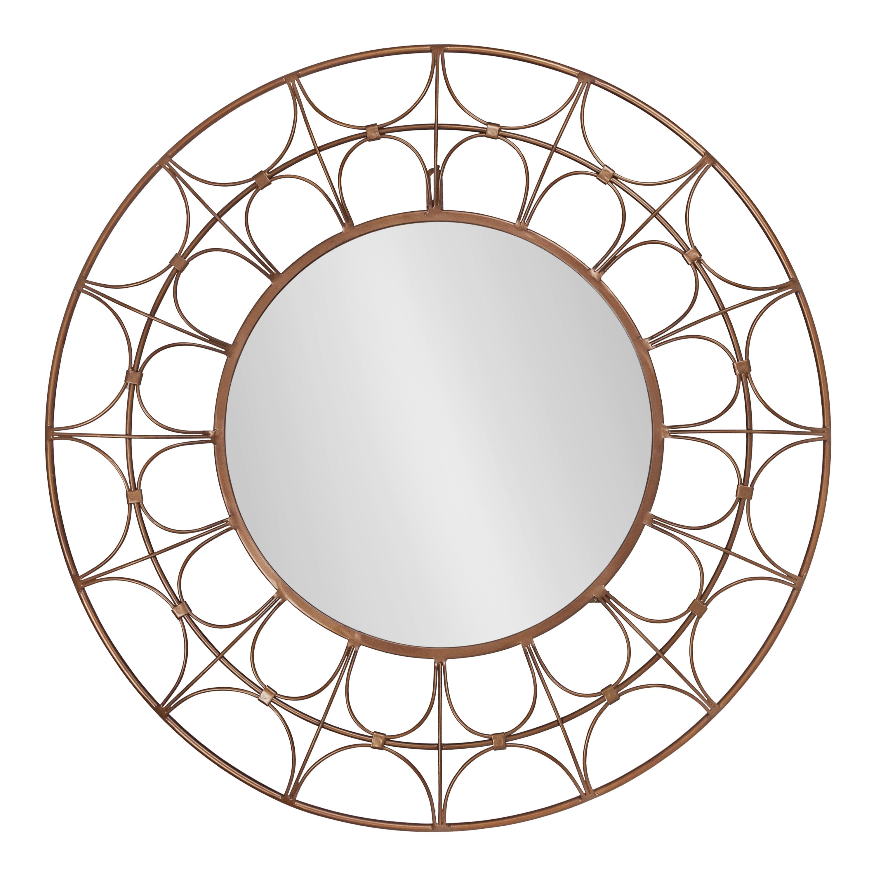 Decorative Mirror Bronze 28" Diameter 2