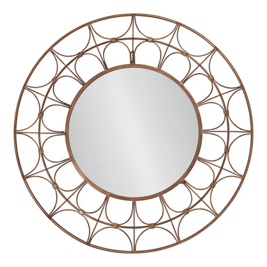 Decorative Mirror Bronze 28" Diameter 2