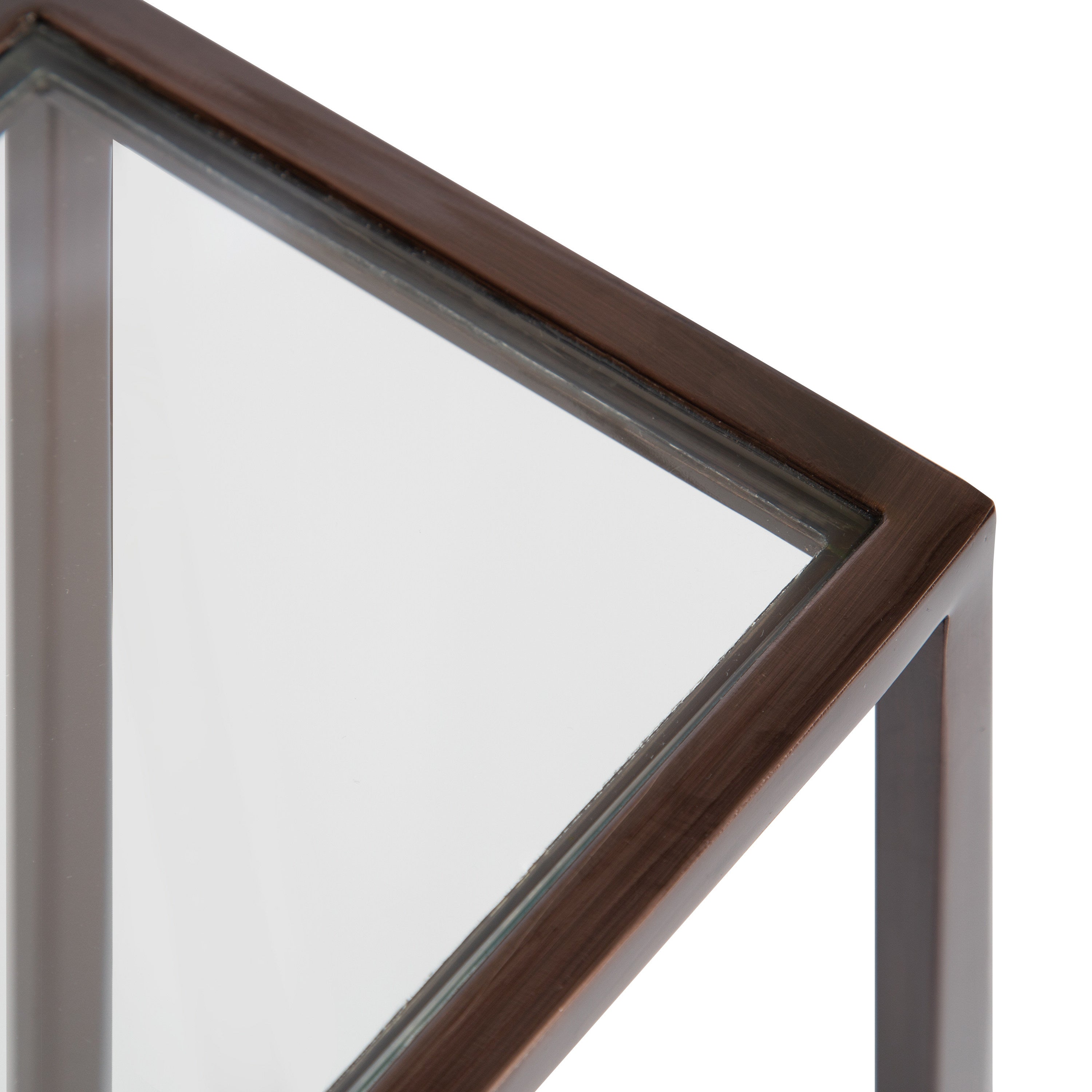Side Table Clear Bronze 7x7x21 4