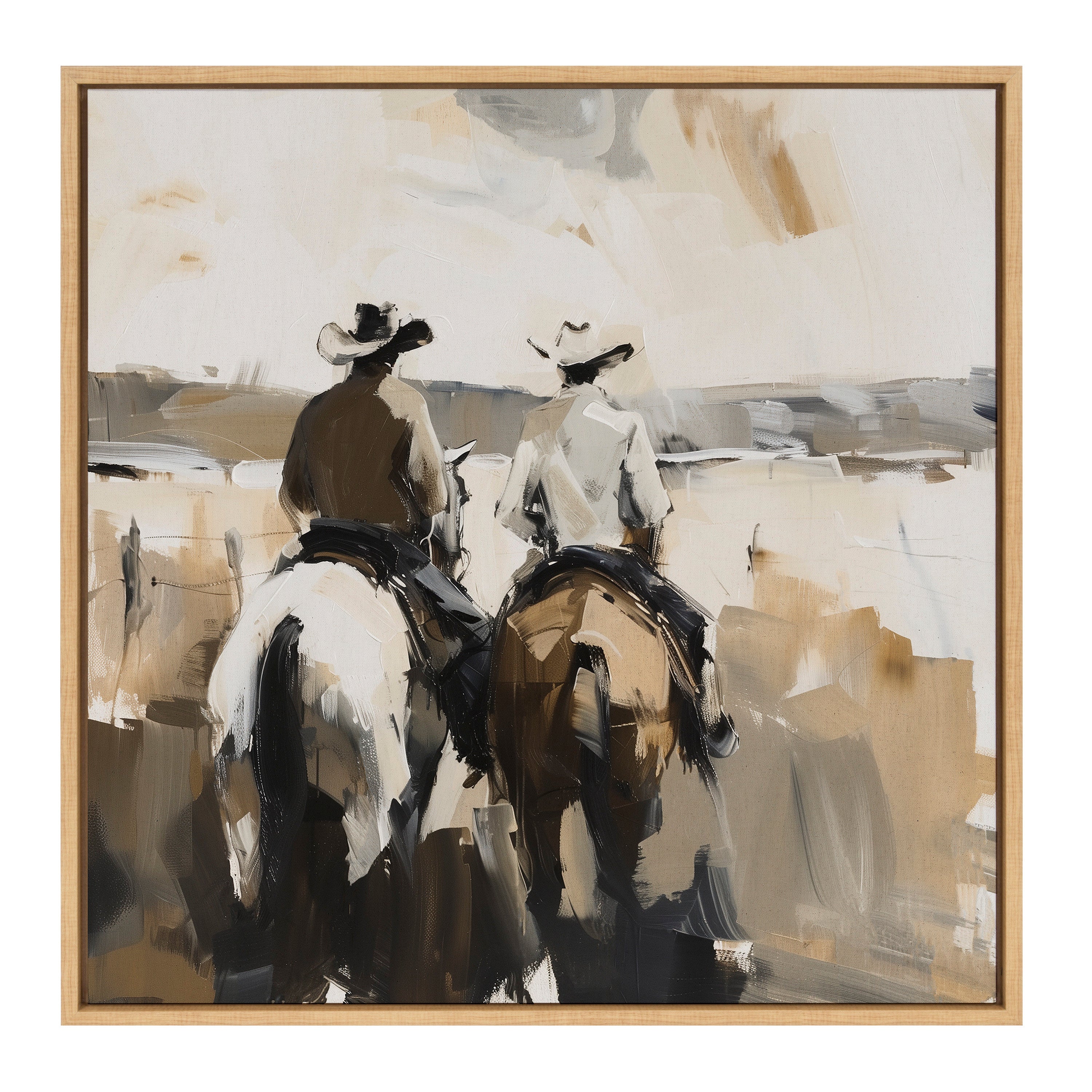 Framed Canvas 30x30 Sylvie Natural 2