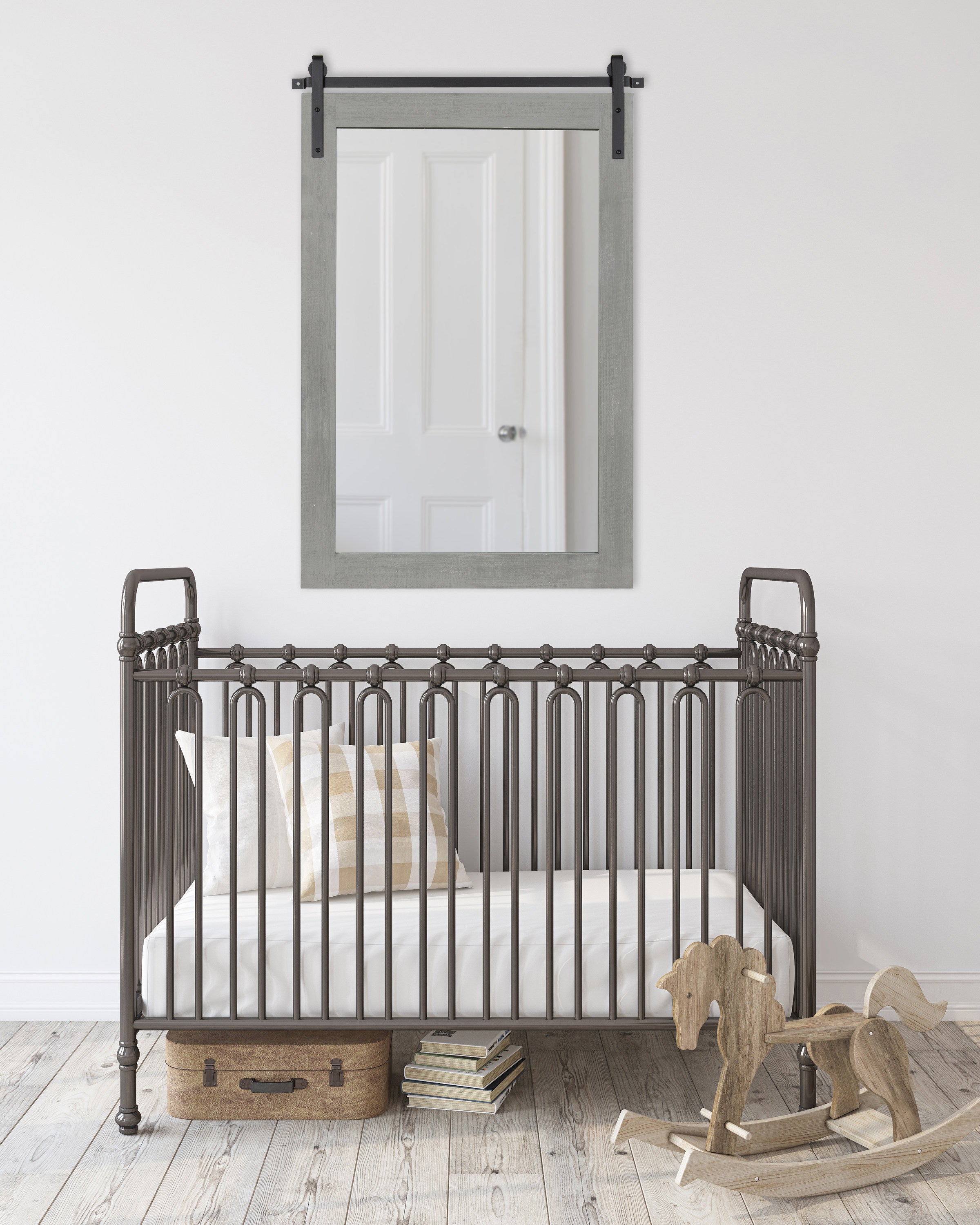 Rectangle Mirror Gray 24x38 6