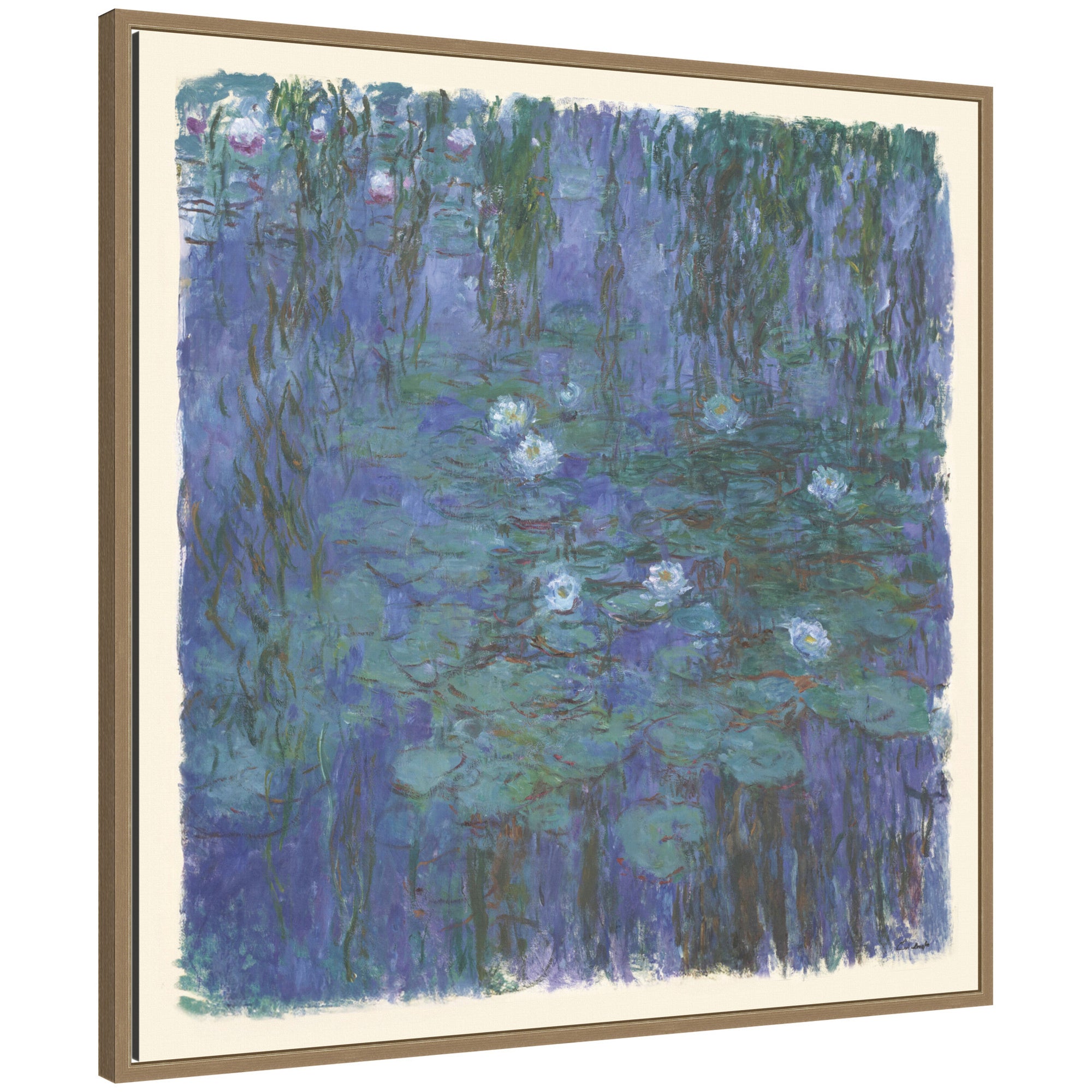 Framed Canvas 30x30 Sylvie Dark Gold 1