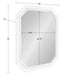 Octagon Mirror White 28x36 5