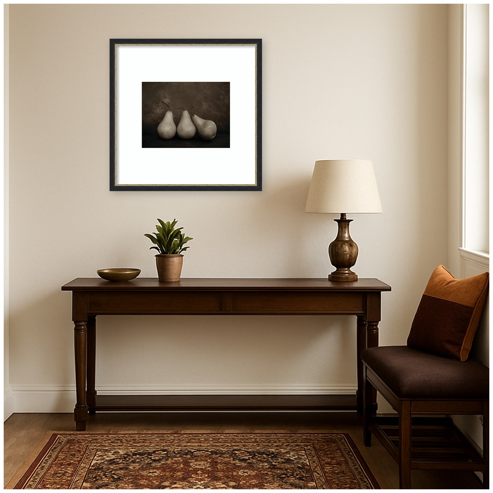 Framed Art 26x26 Belmont Black 6