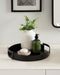 Single Tray Black 15" Diameter 7
