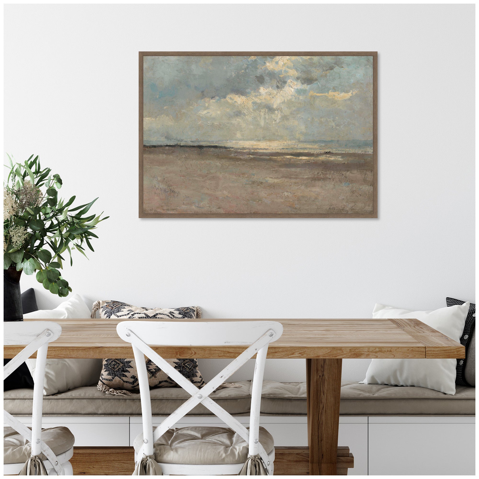 Framed Canvas 33 x 23 Sylvie Walnut 5