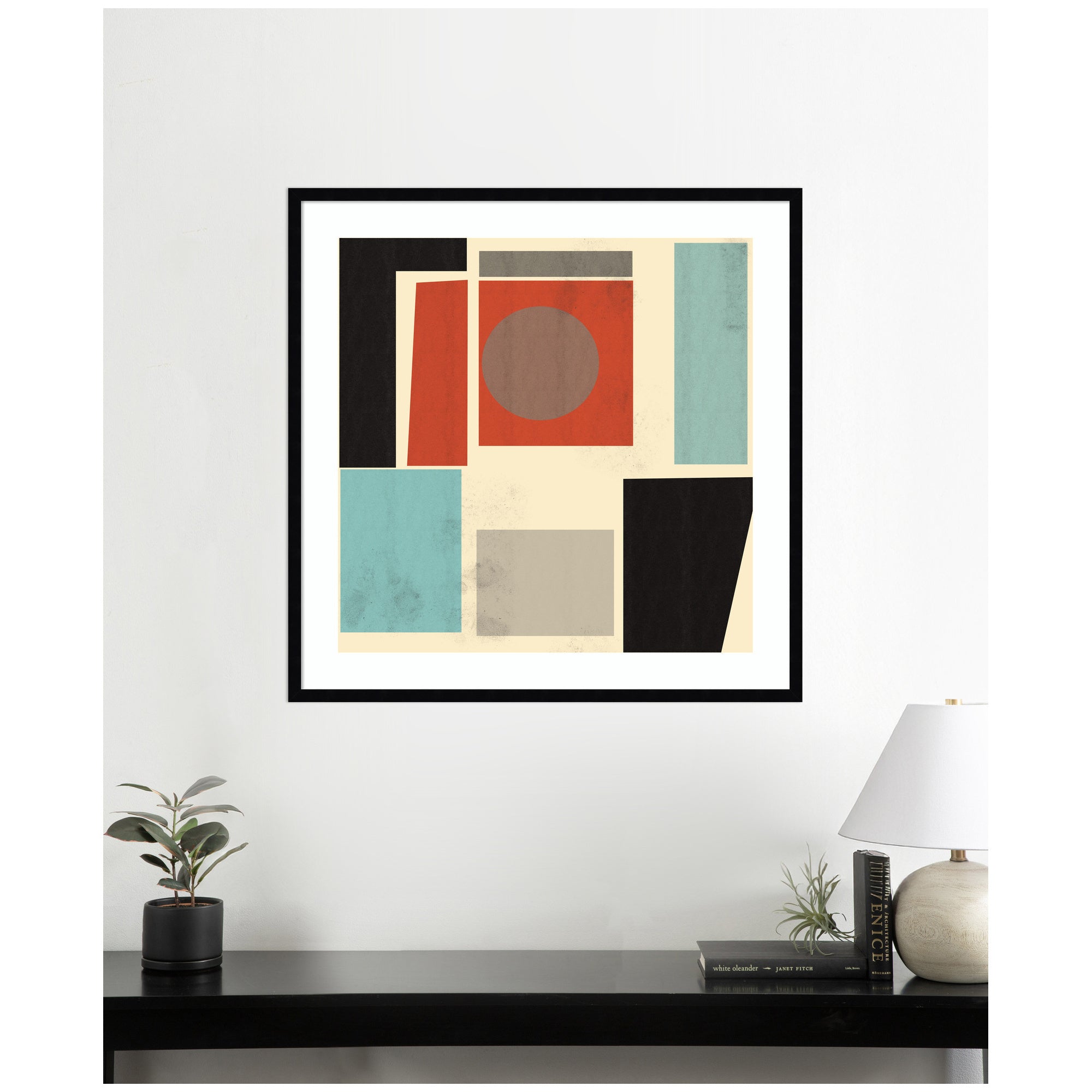 Framed Art 33x33 Svelte Noir Black 6
