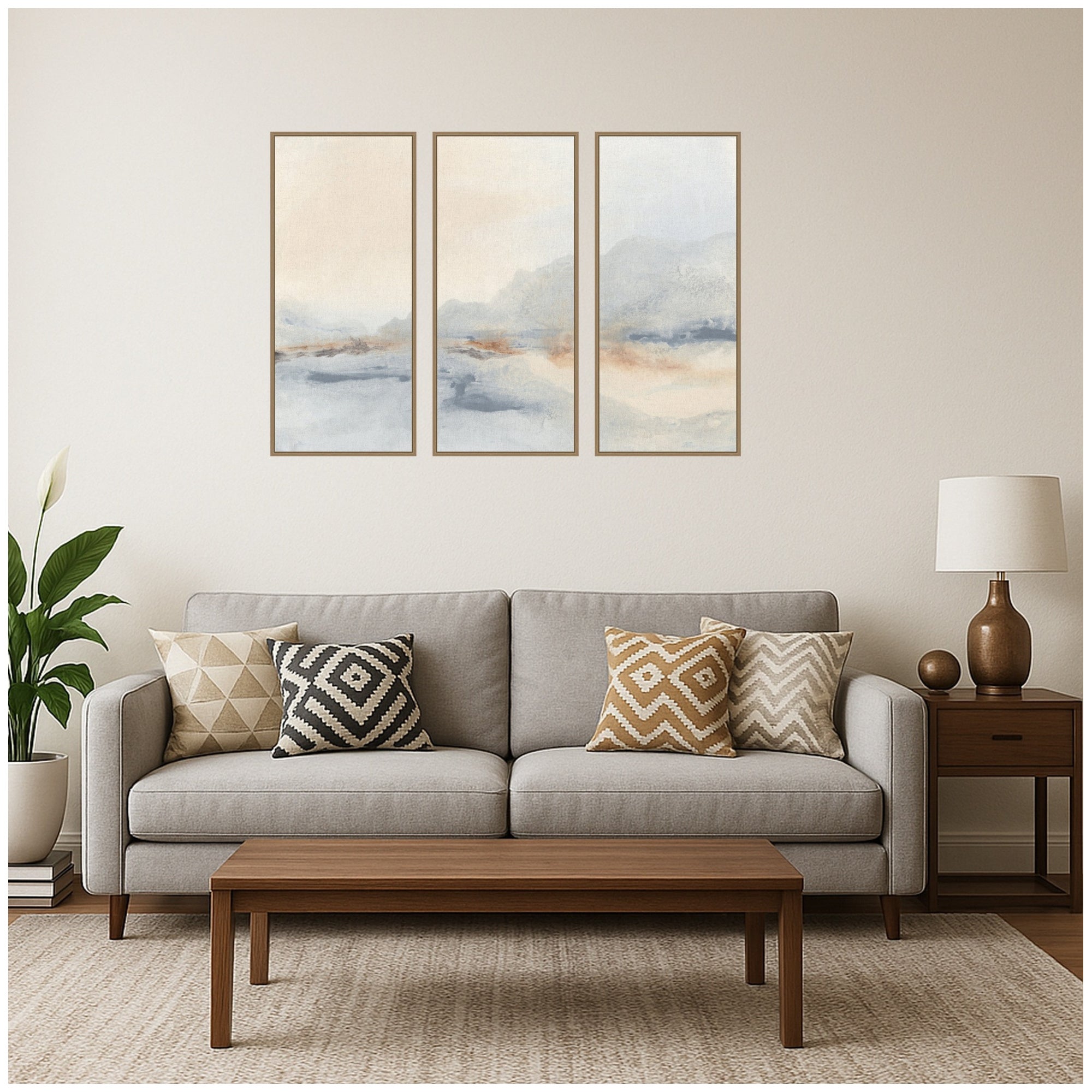 Art Set Sylvie Dark Gold 3 Piece Set 18x40 6