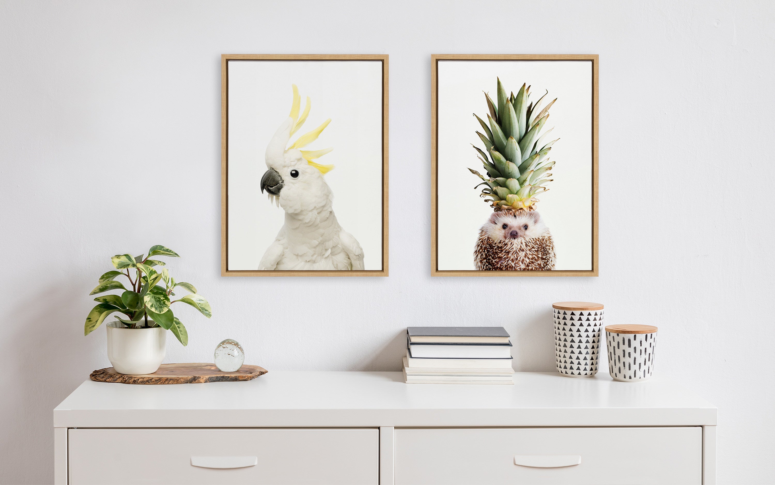 Framed Canvas Sylvie Natural 18x24 6