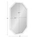Octagon Mirror White 24x36 5