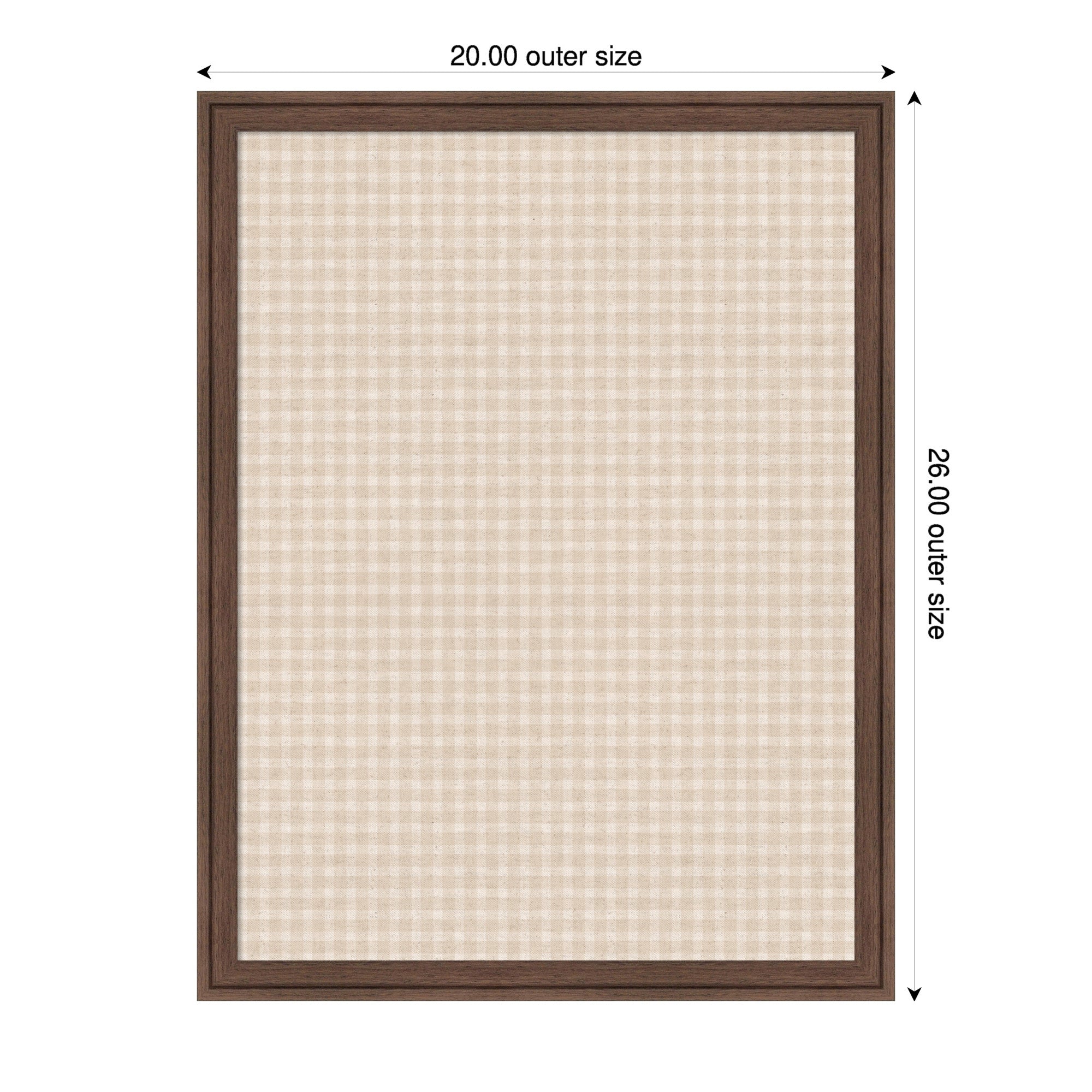 Magnetic Canvas 20x26 Florence Medium Brown 2