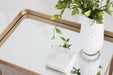 Side Table Gold 18x12x26 7