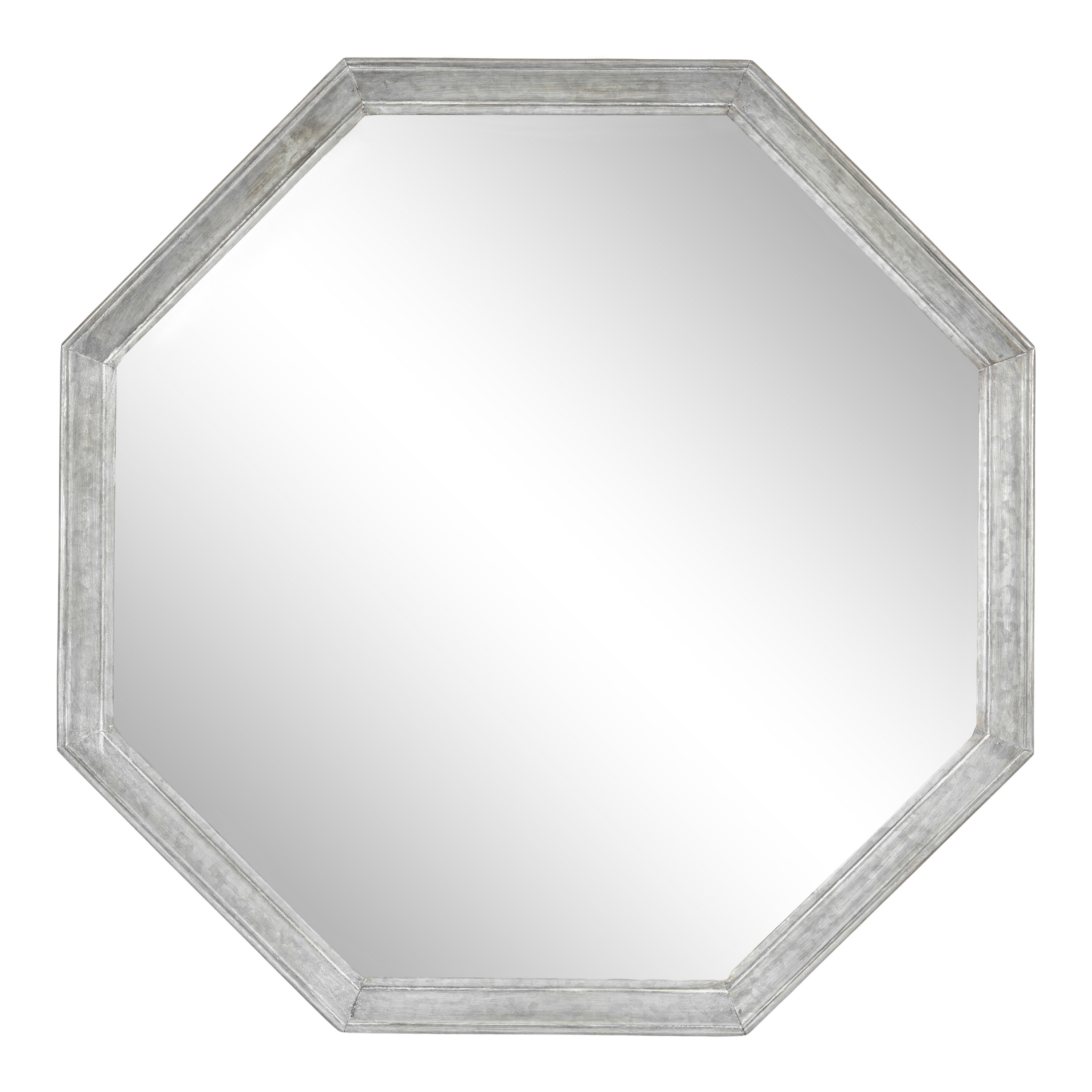 Octagon Mirror Silver 26x26 5