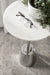 Side Table White Silver 14x14x24 7