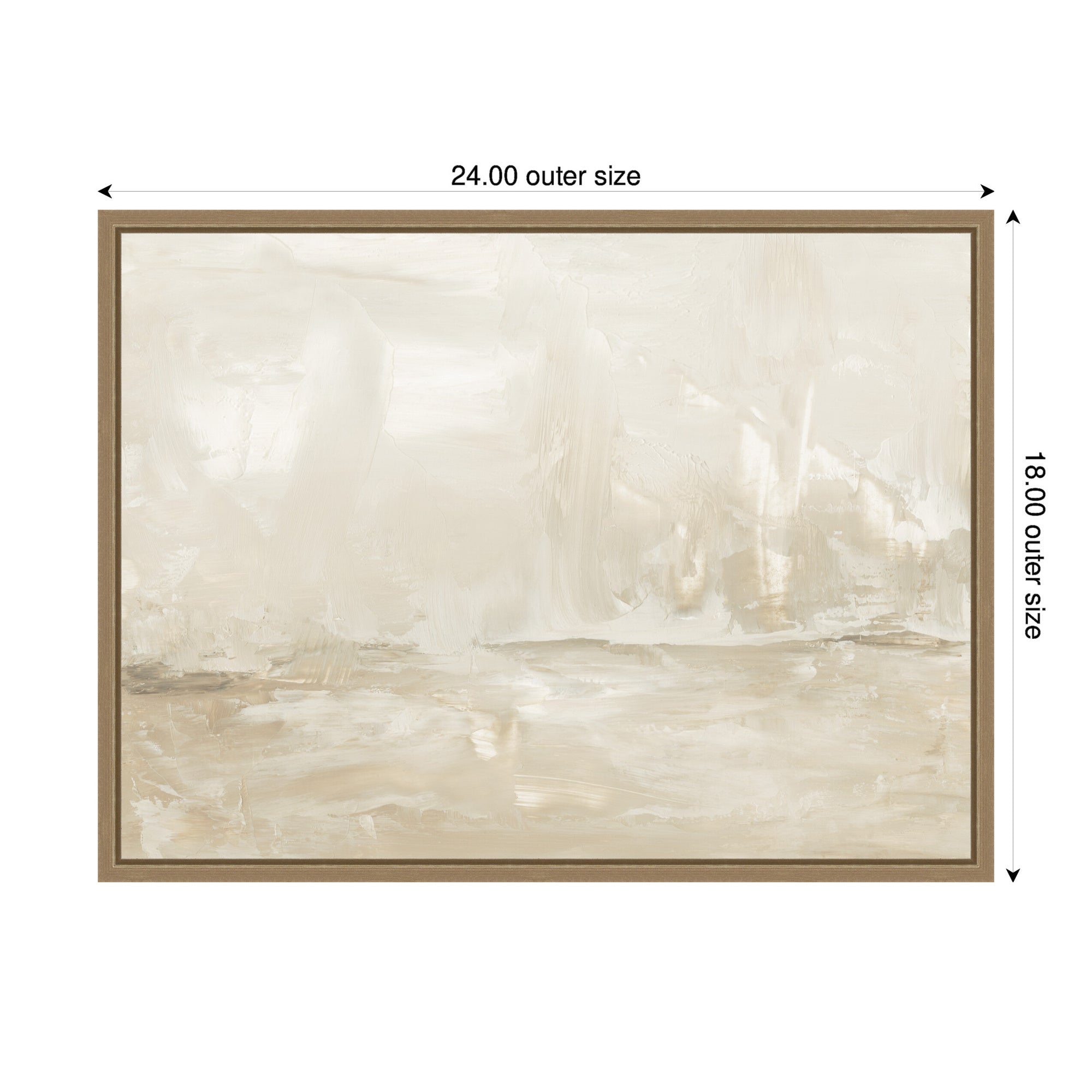Framed Canvas 24x18 Sylvie Dark Gold 2