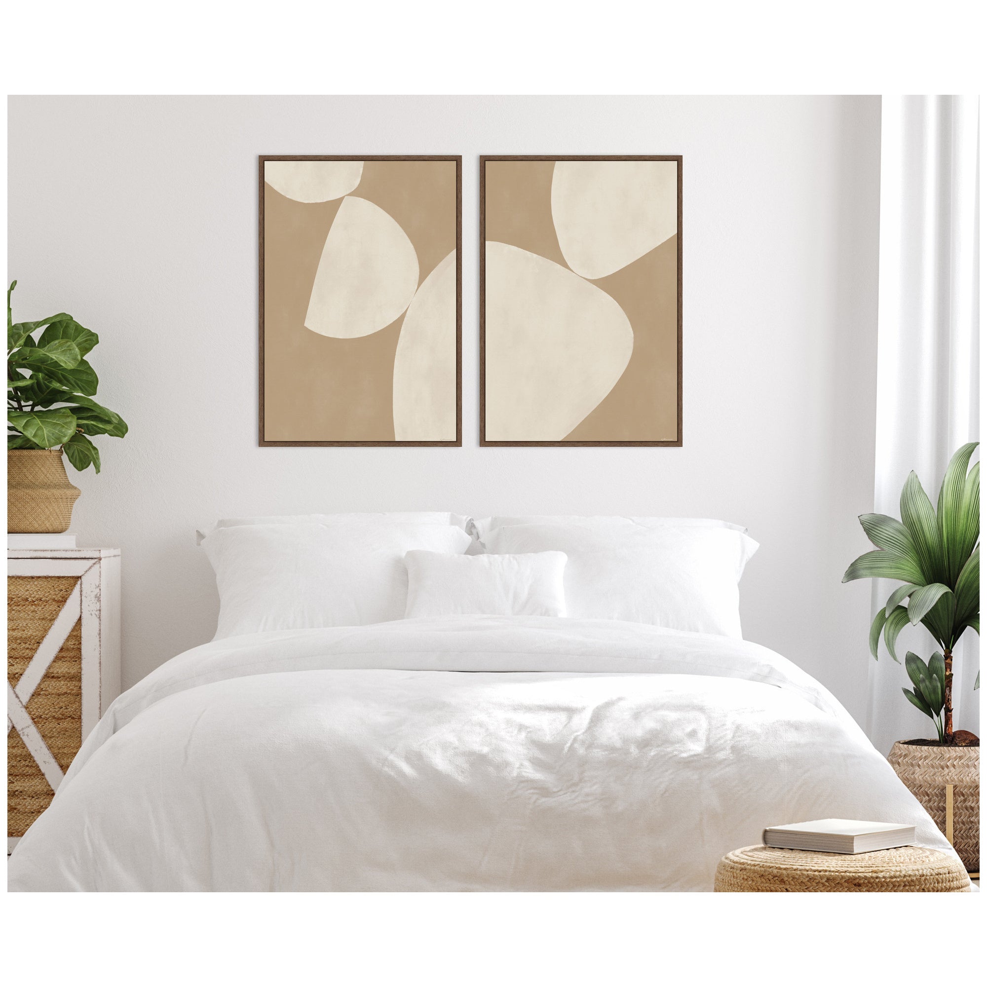 Art Set 2 Piece Set 23x33 Sylvie Walnut 6
