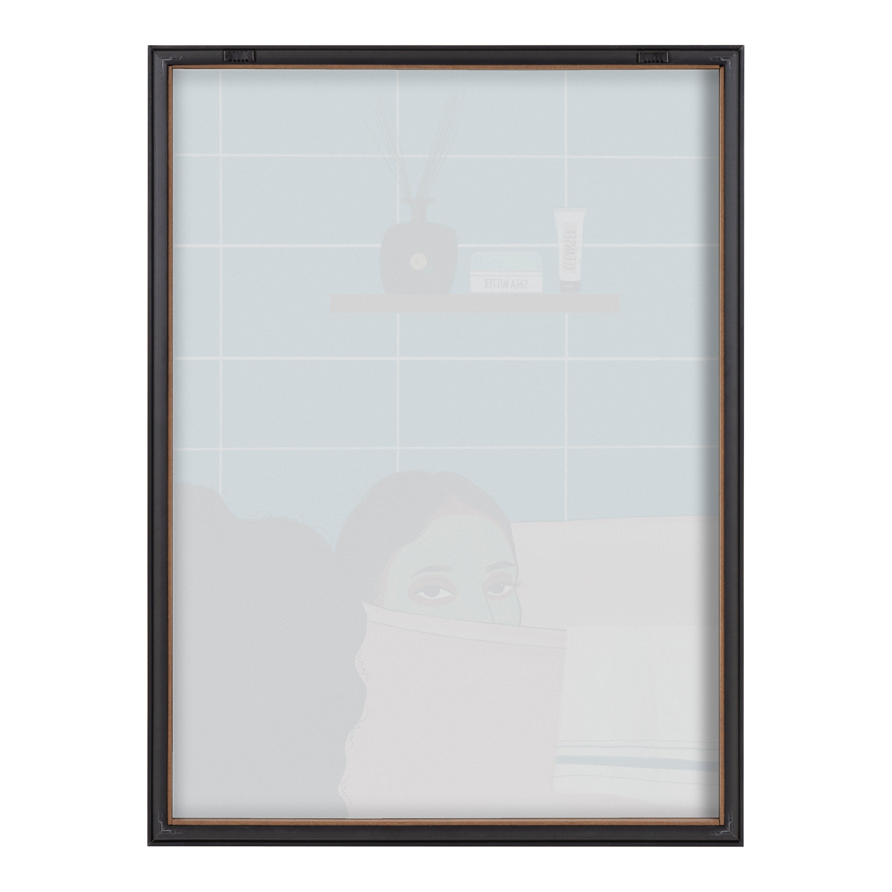 Blake Restful Rest Framed Printed Glass by Mary Joak