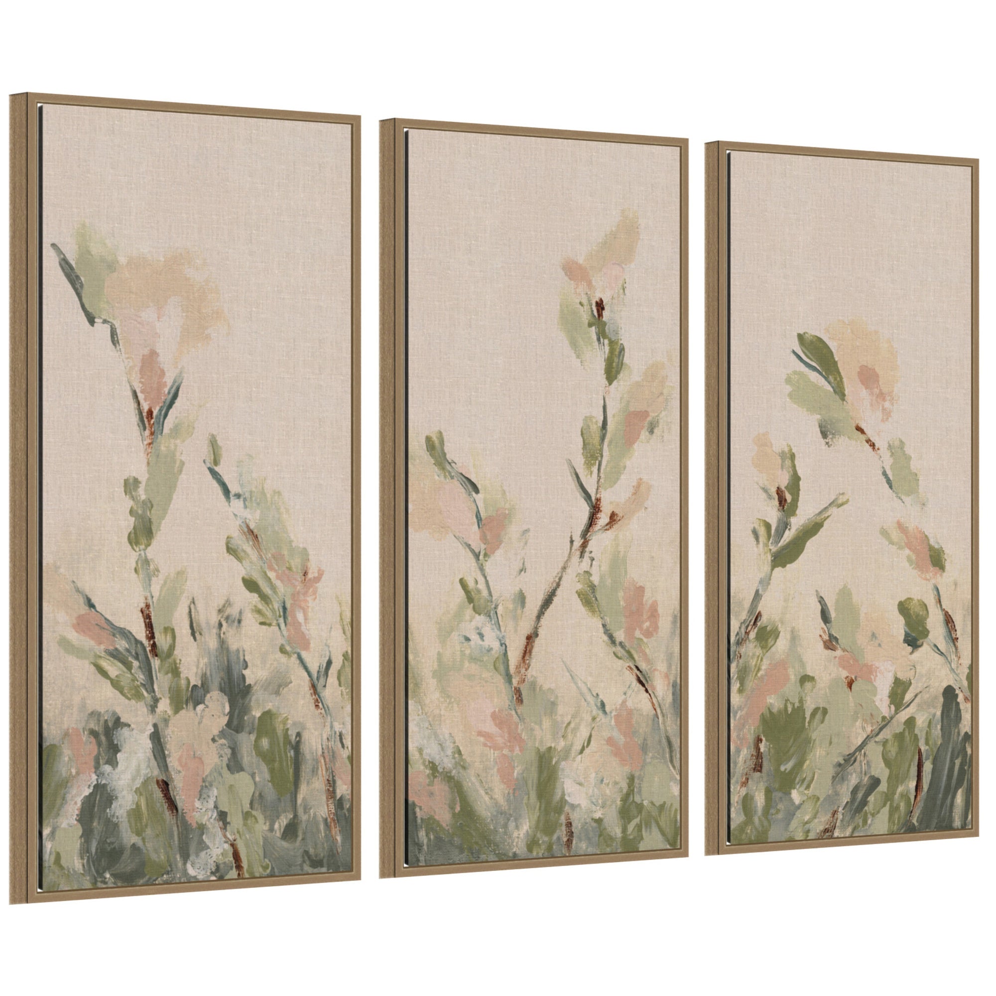 Art Set Sylvie Dark Gold 3 Piece Set 18x40 1