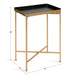 Side Table Black Gold 18x12x26 2