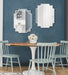 Scallop Mirror 18x24 White 7