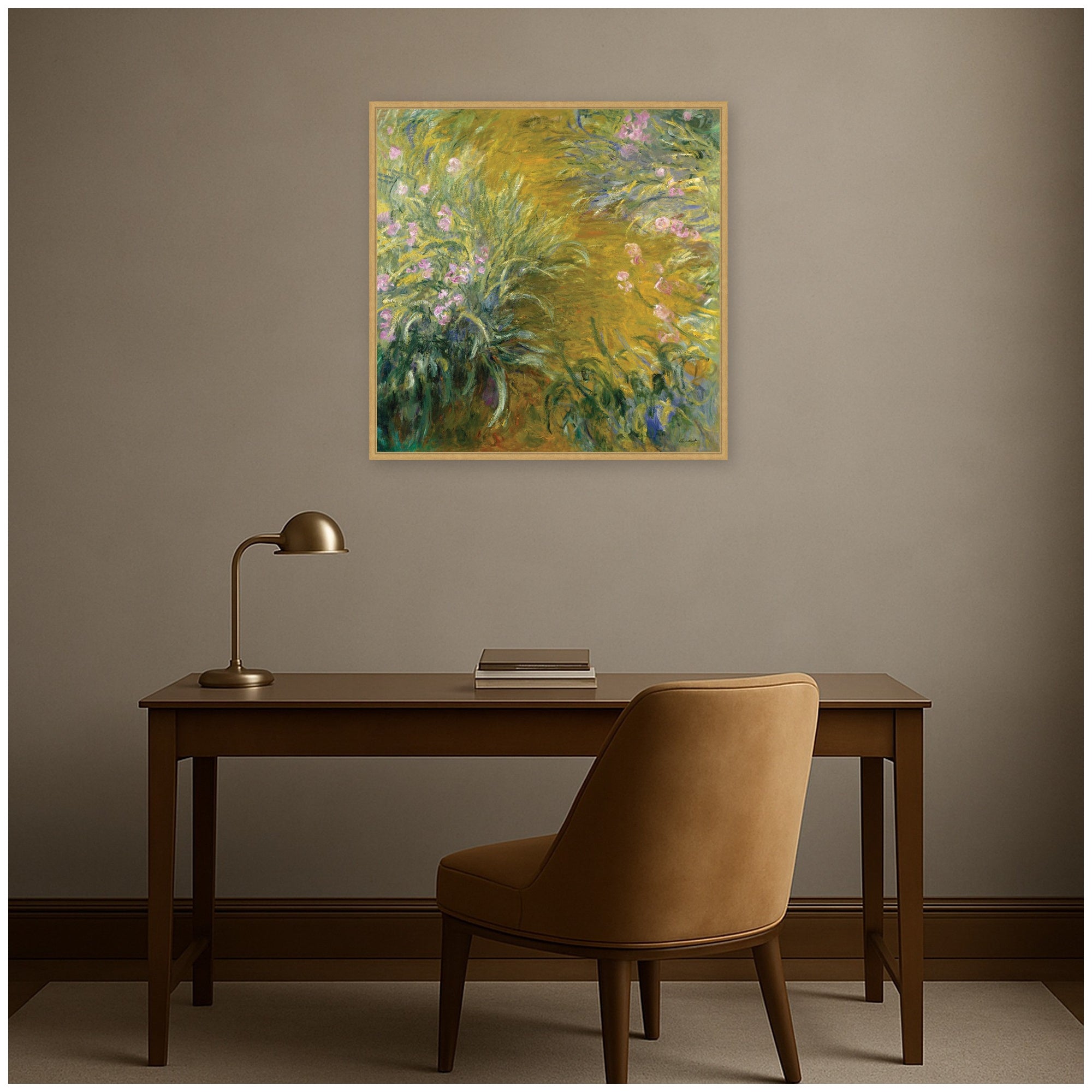 Framed Canvas 30x30 Sylvie Bright Gold 5