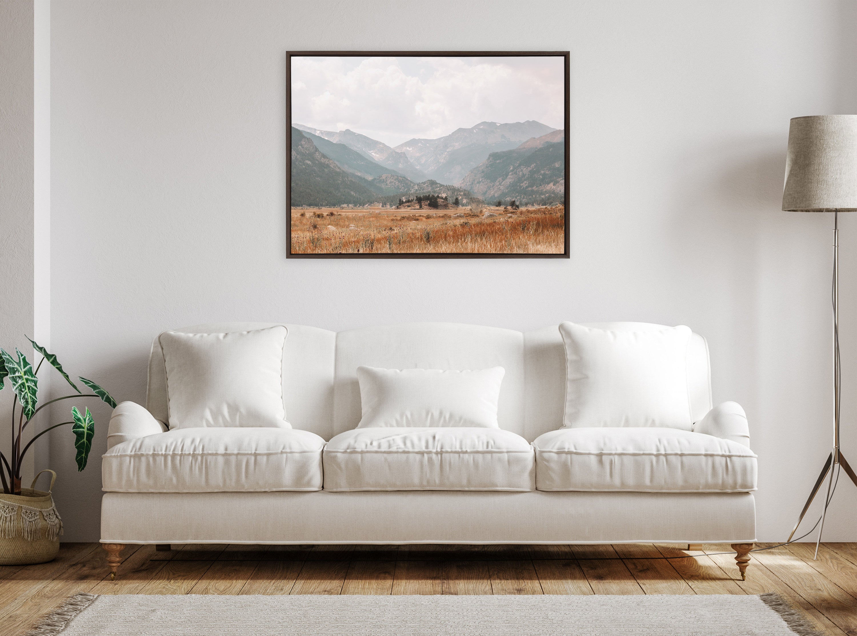 Framed Canvas 28x38 Sylvie Walnut 6